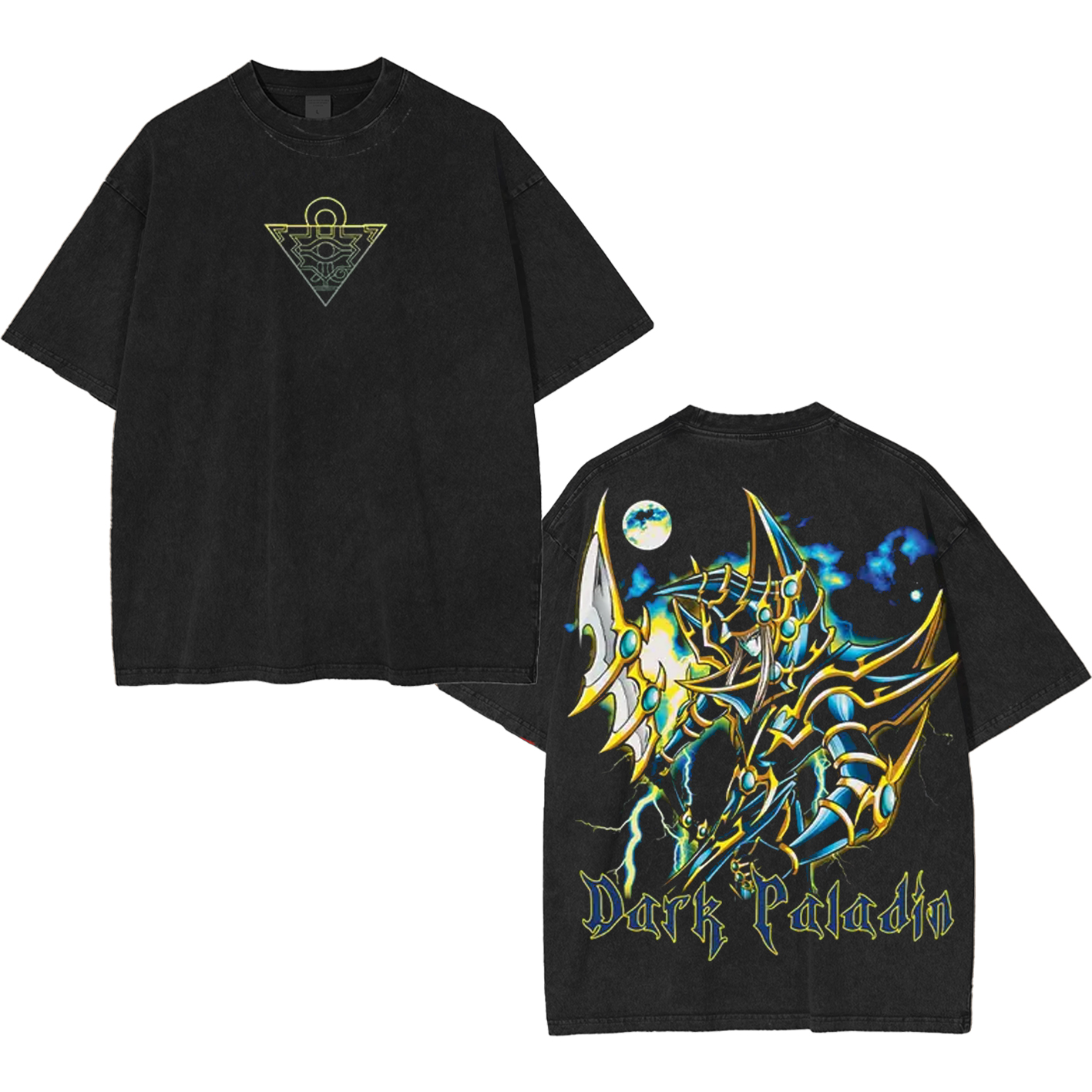 Monster Cardo Yugioh  Unisex Washed T-Shirt-Back