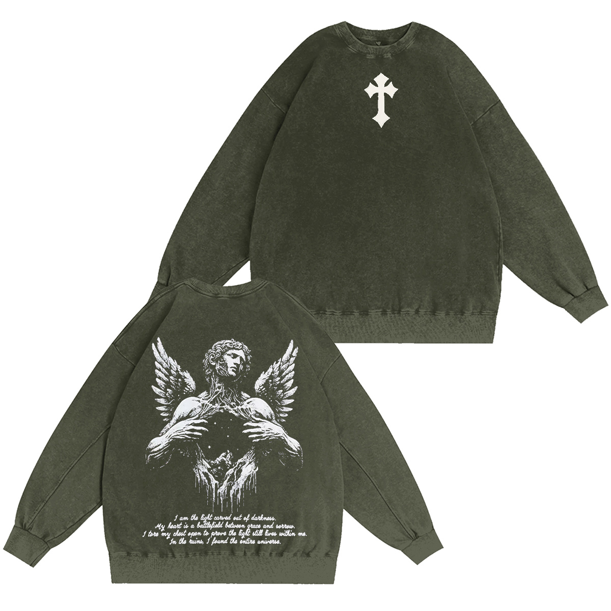 Fallen Angel Washed T-shirt/Crewneck/Hoodie