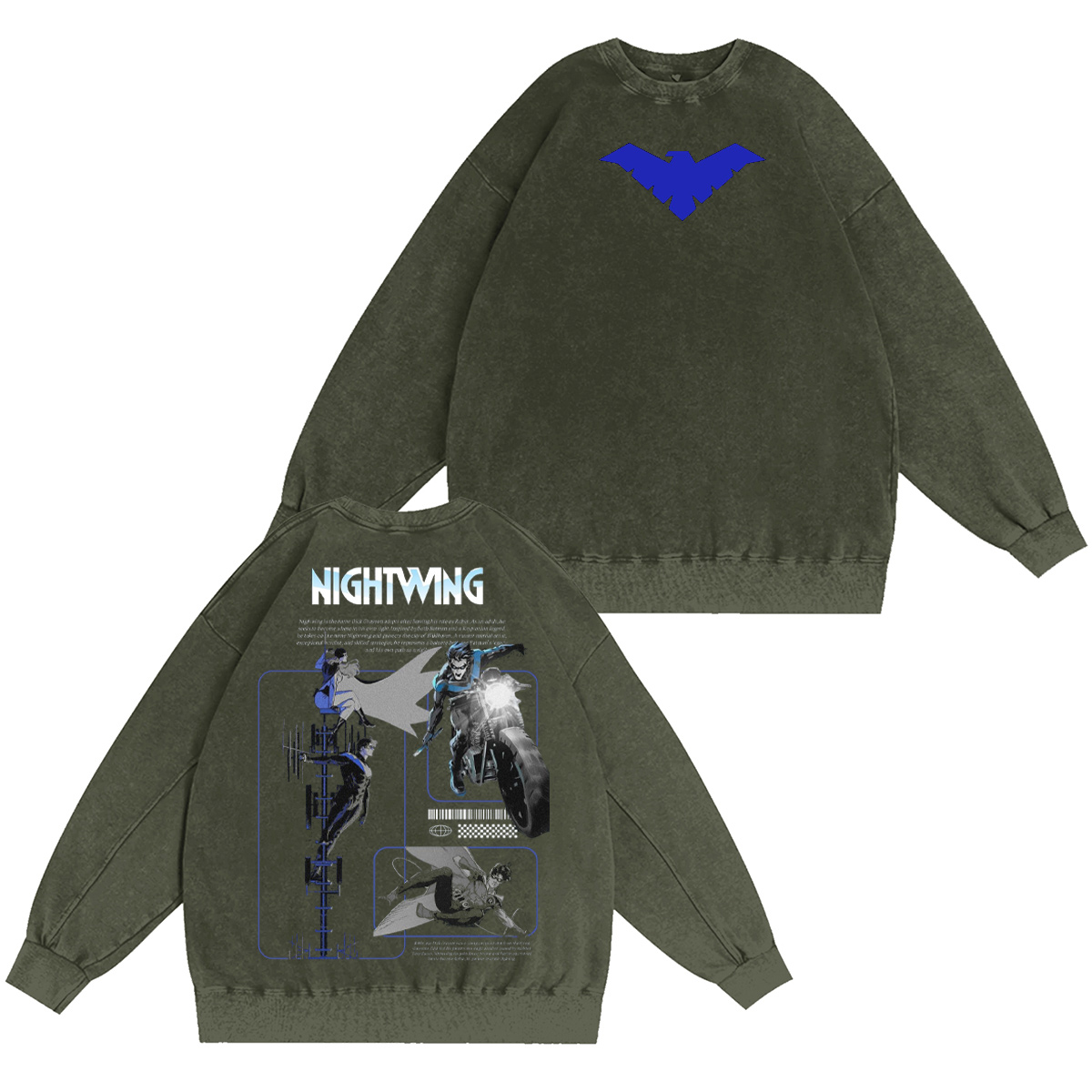 Nightwing Washed T-shirt/Crewneck/Hoodie