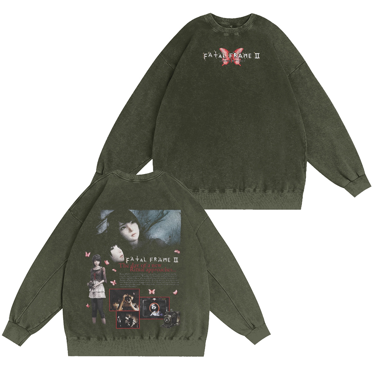 Fatal Frame II Vintages Washed T-shirt/Crewneck/Hoodie