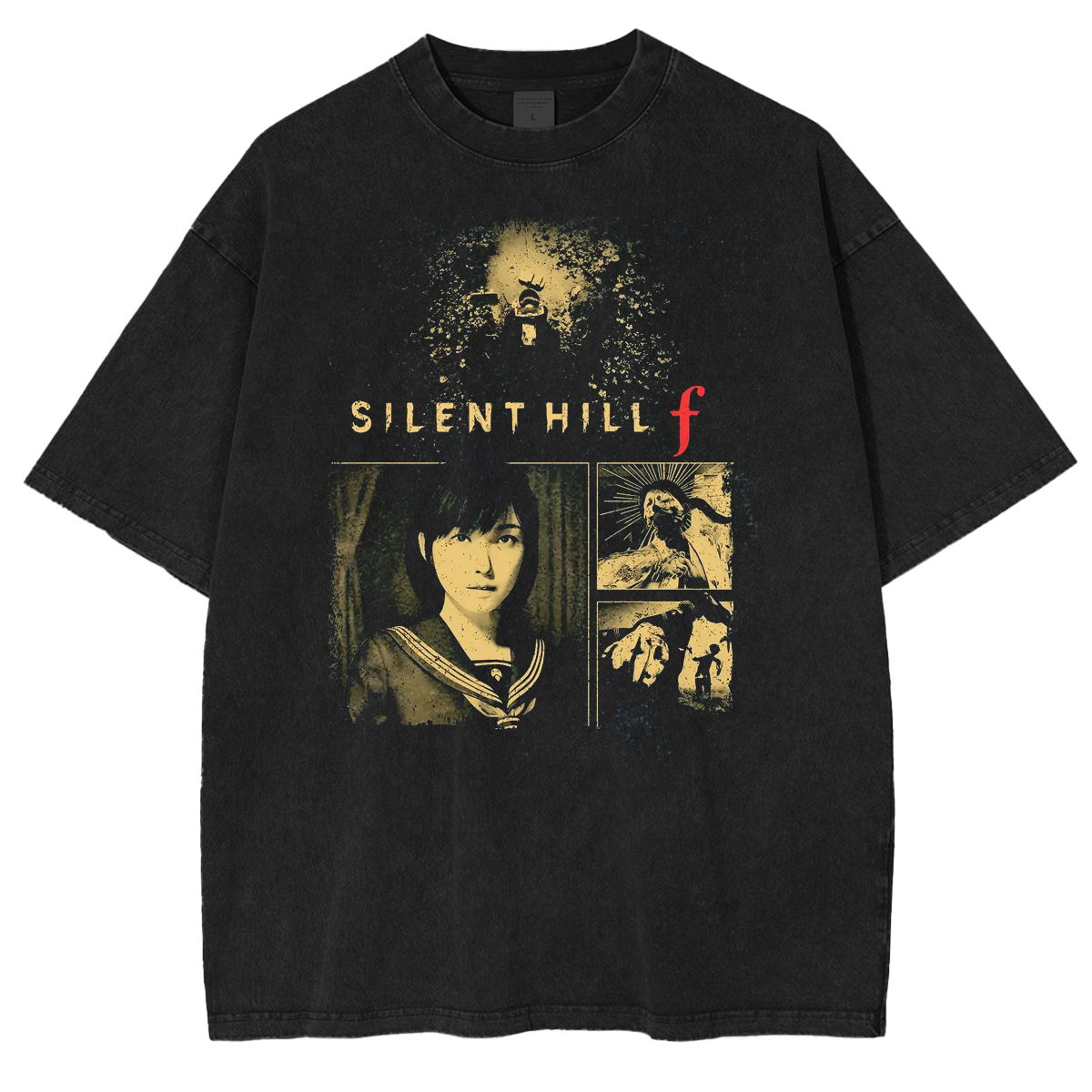 Silent Hill F Horror Survival Game Vintage Washed Unisex T-Shirt