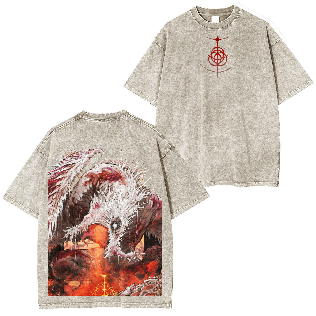 Elden Ring Evil Vintage Washed Unisex T-Shirt