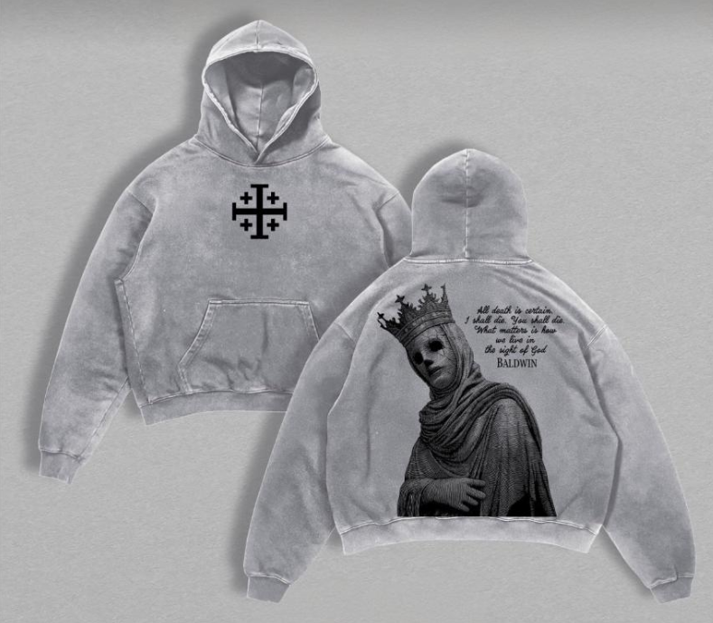 Baldwin Crusader Vintage Washed Unisex Hoodie
