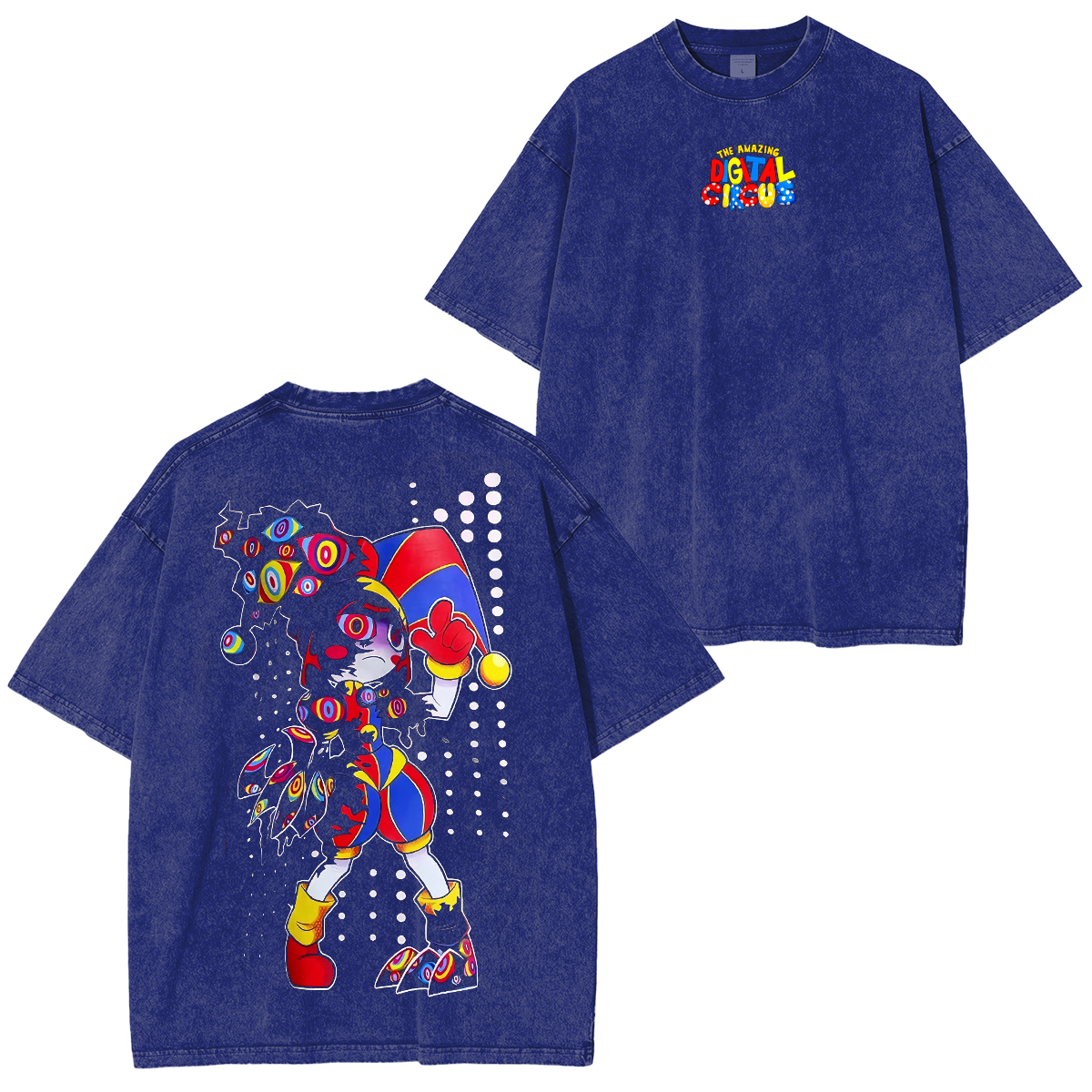 My recreation of The Amazing Digital Circus Upgrade Unisex Washed T-shirt/Crewneck/Hoodie
