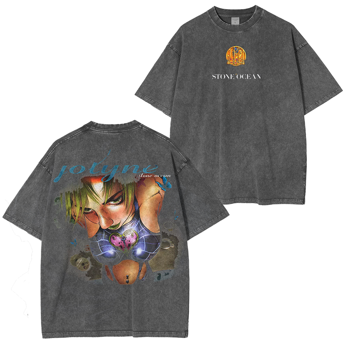 Jolyne Cujoh Stone Ocean Jojo Vintage Washed T-shirt/Crewneck/Hoodie