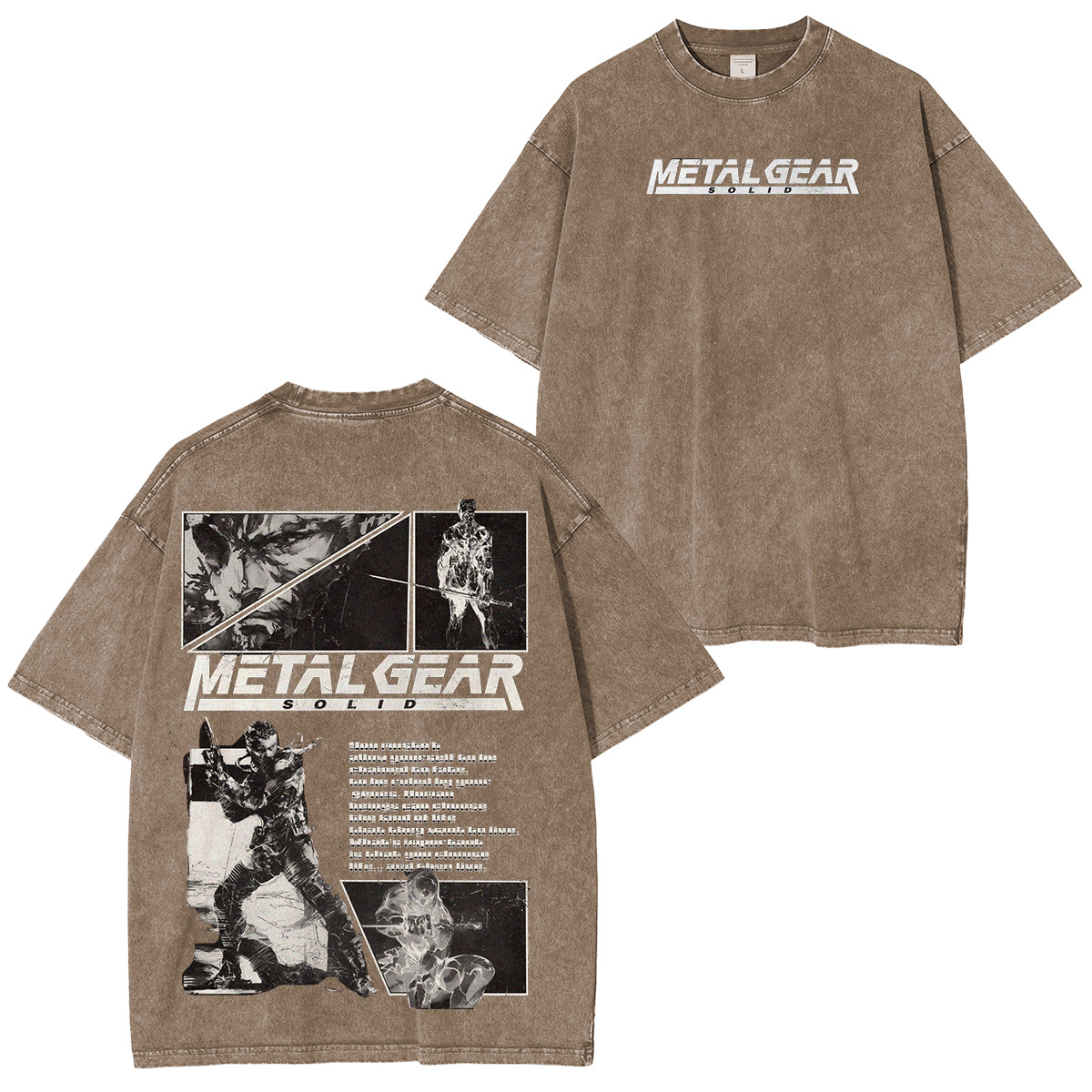 Metal Gear Solid Vintage Unisex Washed T-Shirt