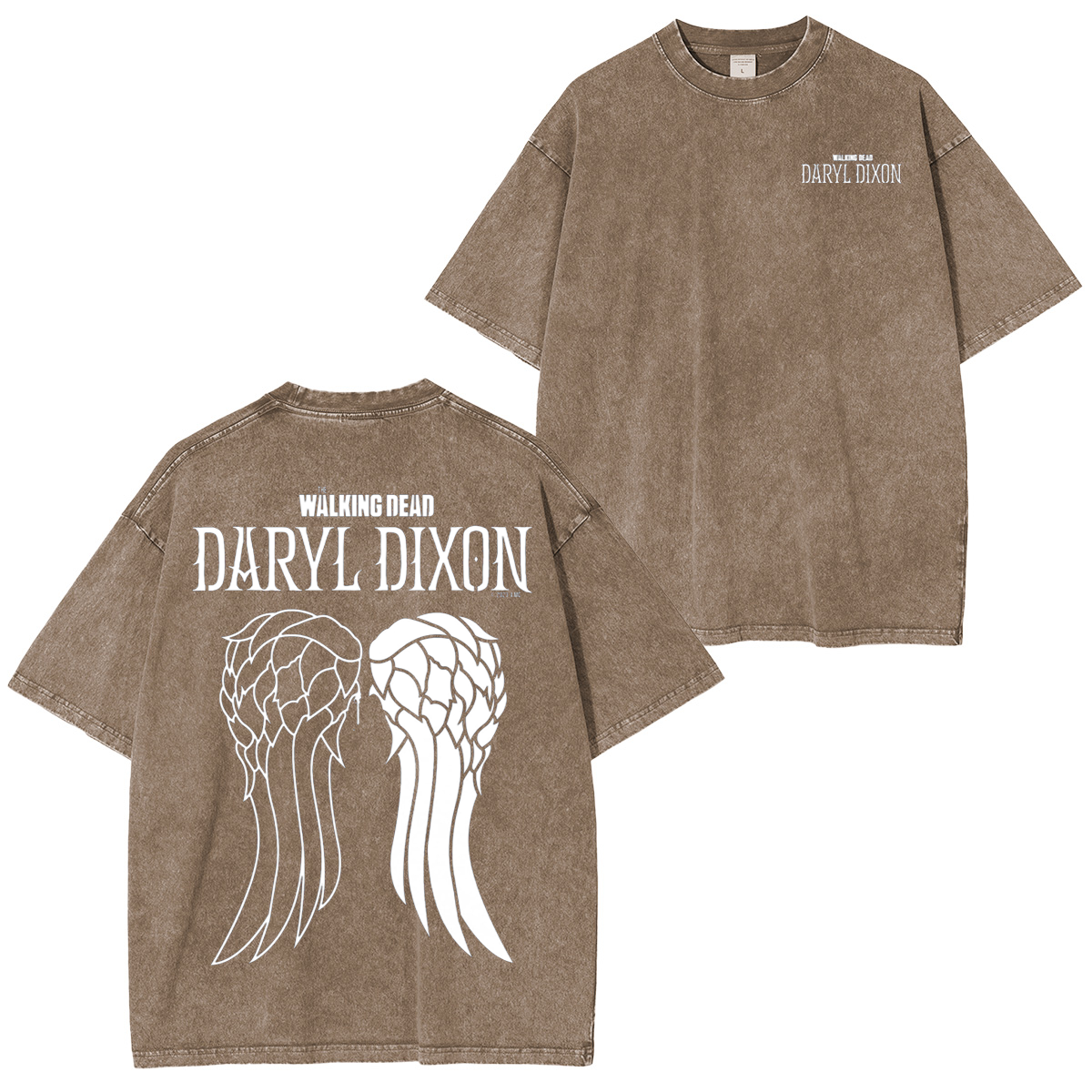 The Walking Dead Daryl Dixon Wings Unisex Washed T-Shirt