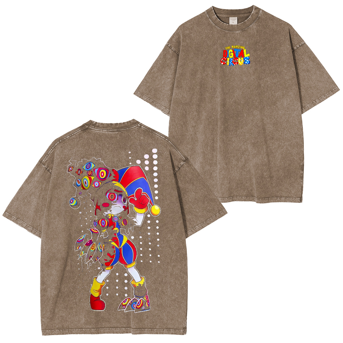 My recreation of The Amazing Digital Circus Upgrade Unisex Washed T-shirt/Crewneck/Hoodie