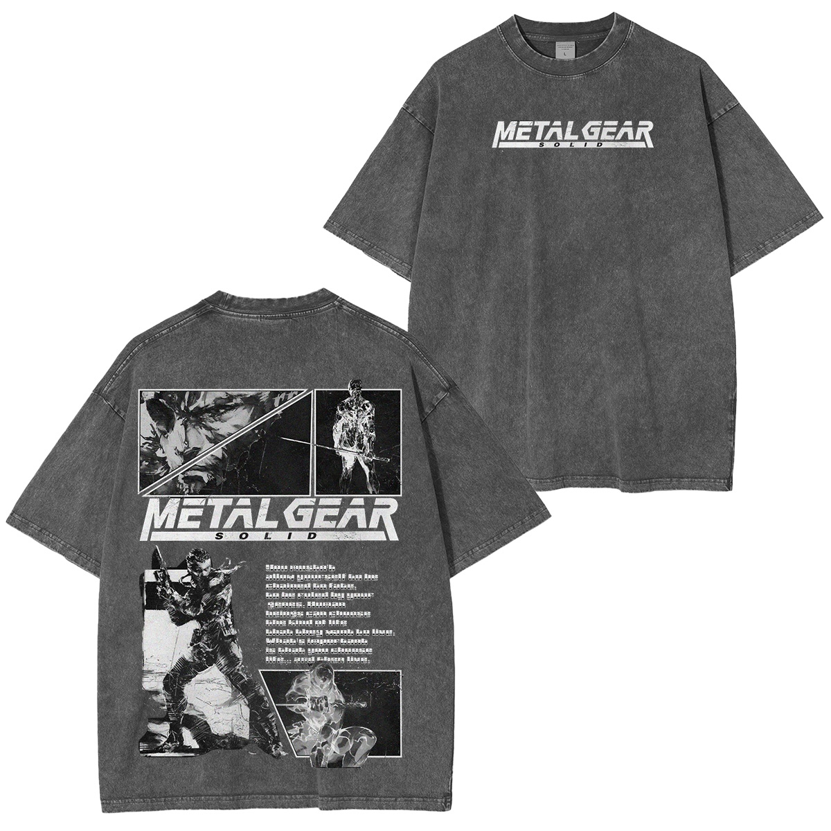Metal Gear Solid Vintage Unisex Washed T-Shirt
