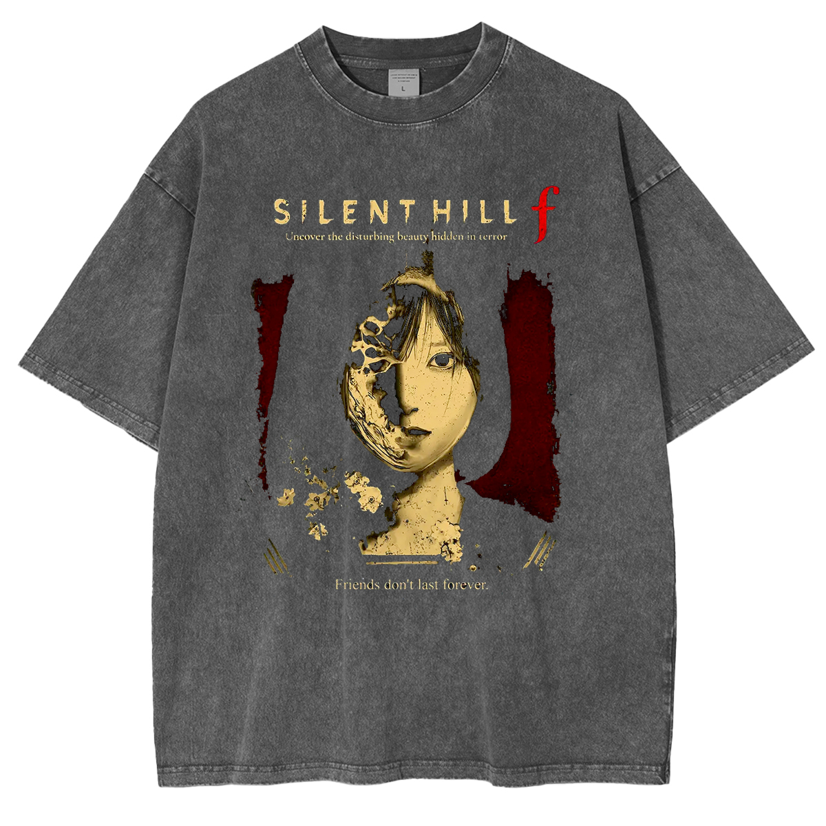 Silent Hill F Horror Survival Game Vintage Washed Unisex T-Shirt