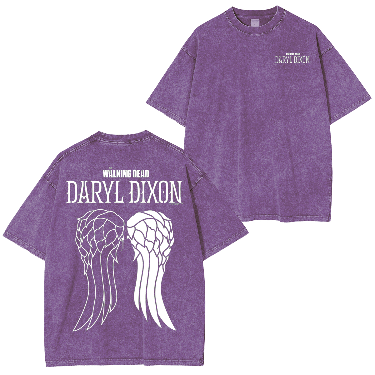 The Walking Dead Daryl Dixon Wings Unisex Washed T-Shirt