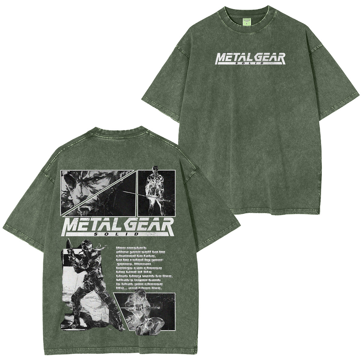 Metal Gear Solid Vintage Unisex Washed T-Shirt