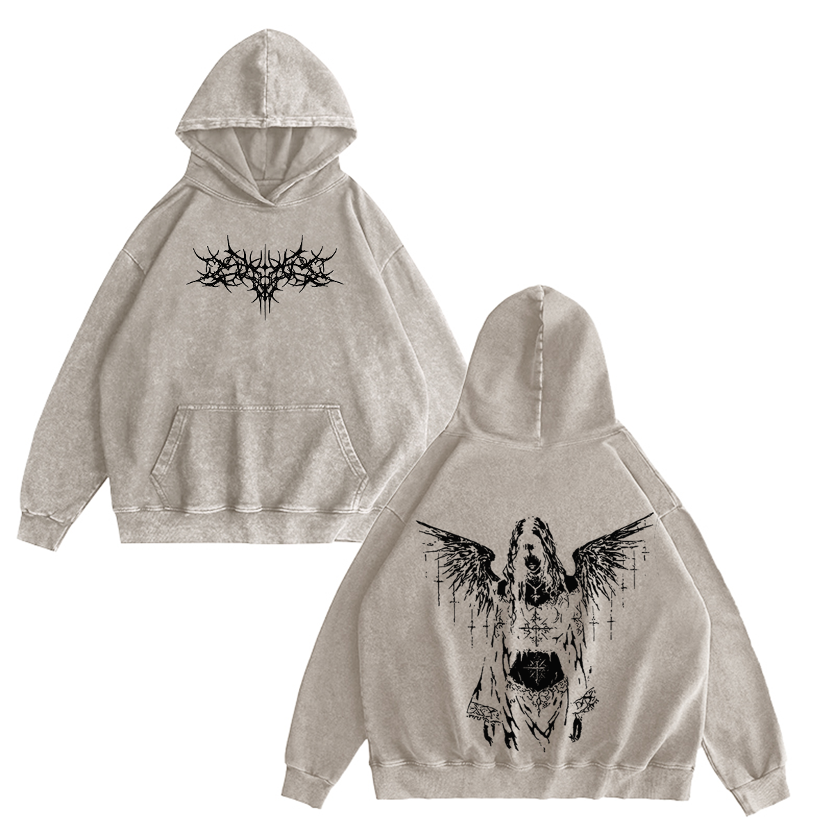 Angel Wings Vintage Washed T-shirt/Crewneck/Hoodie