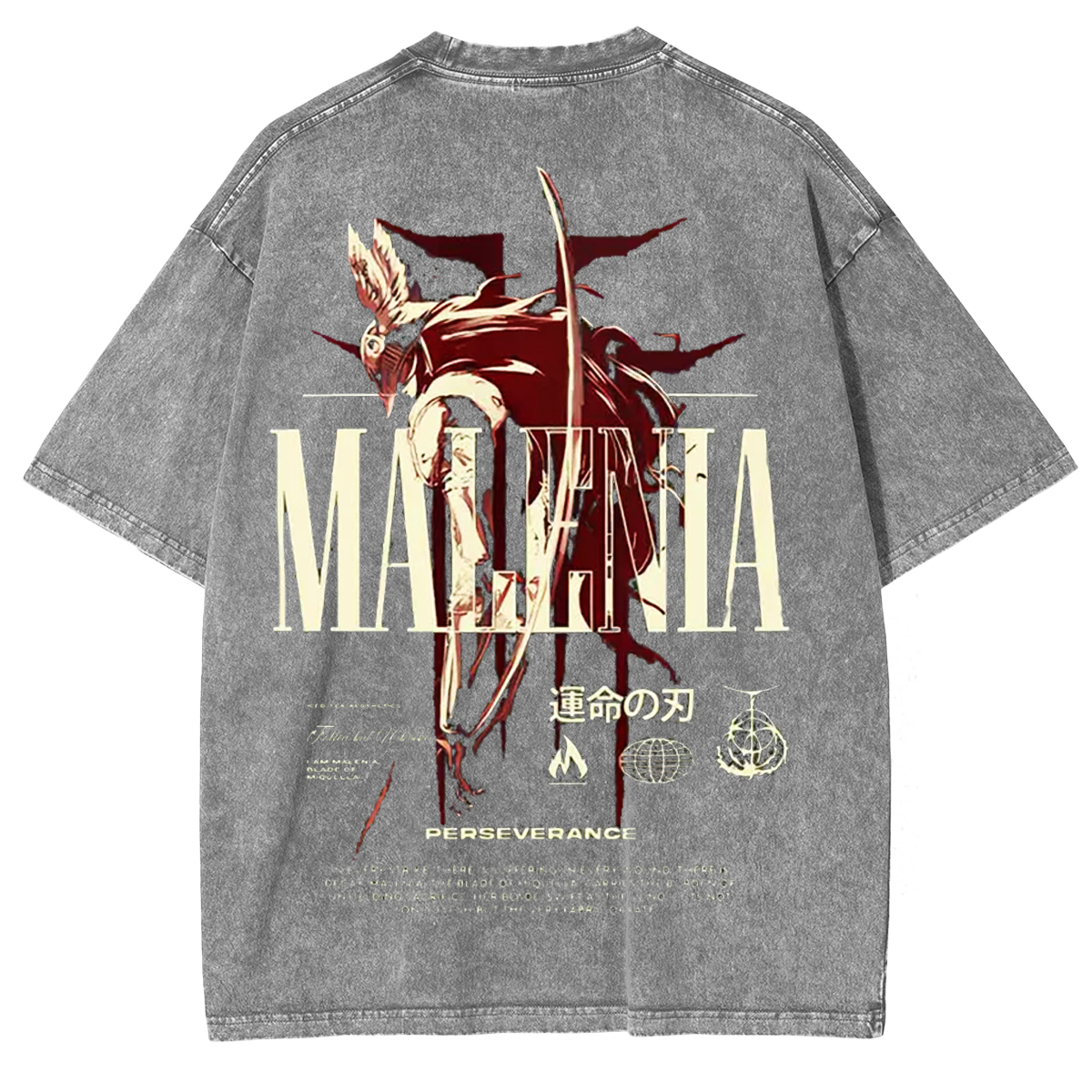 Cursed Goddess Back Elden Ring Vintage Washed Unisex T-Shirt