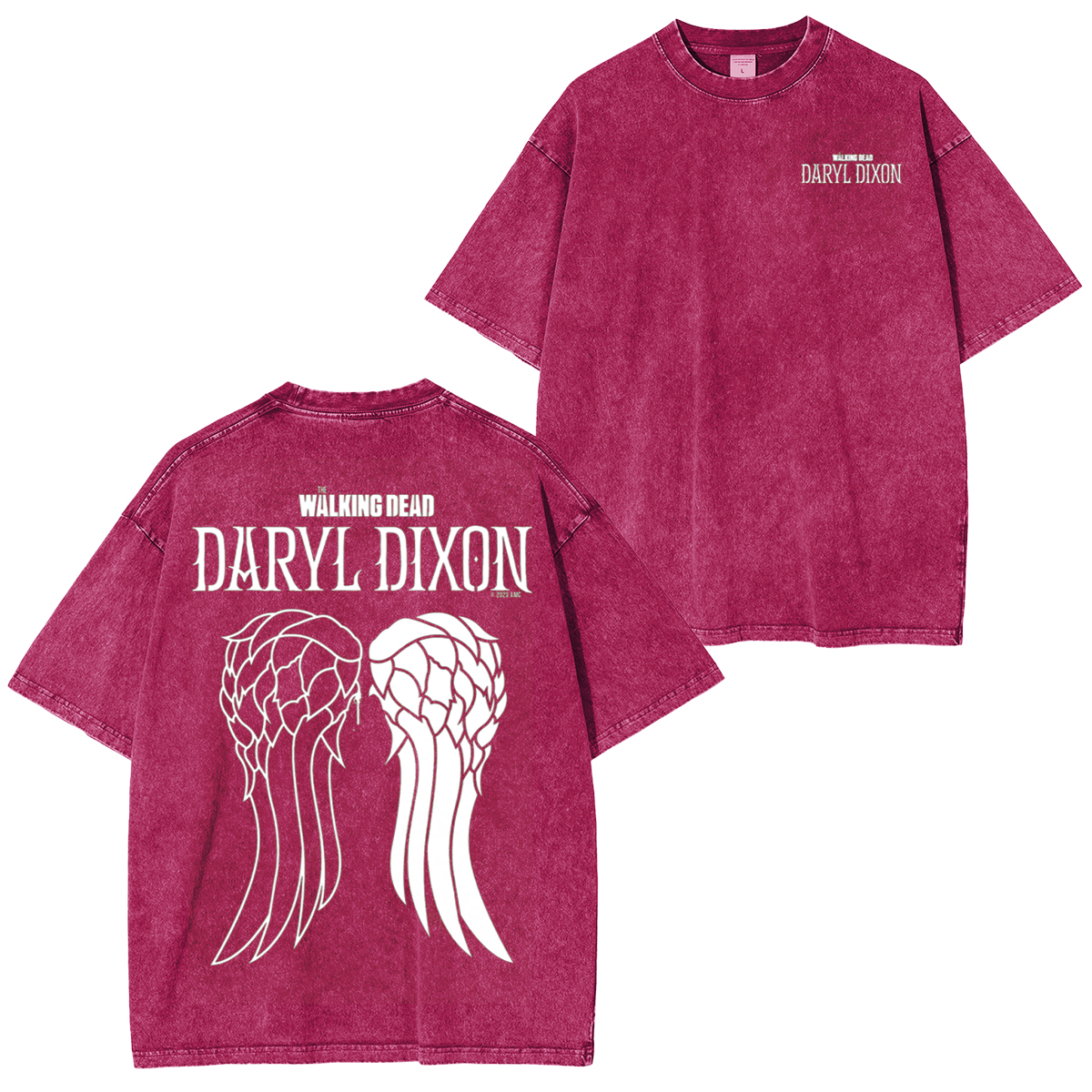 The Walking Dead Daryl Dixon Wings Unisex Washed T-Shirt