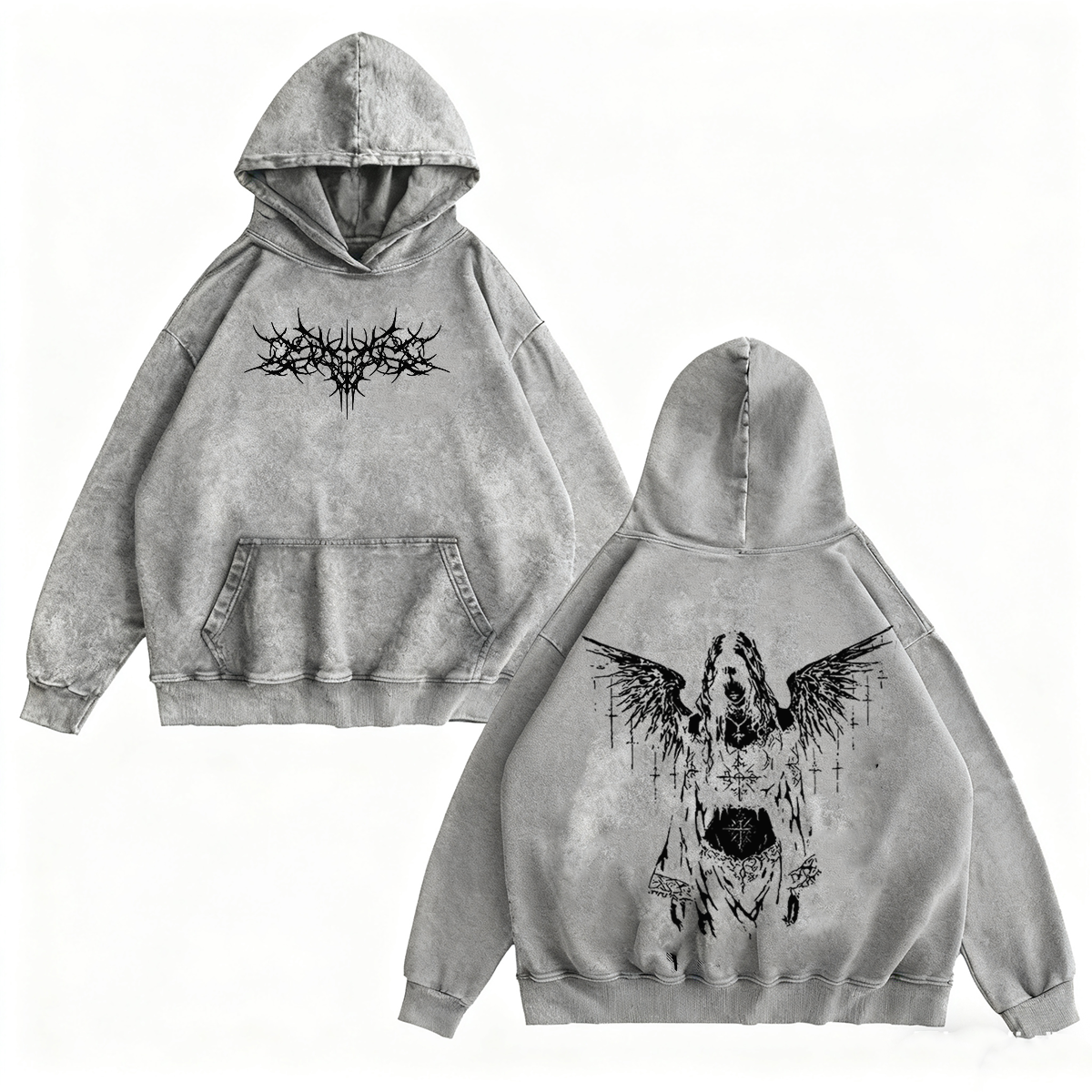 Angel Wings Vintage Washed T-shirt/Crewneck/Hoodie