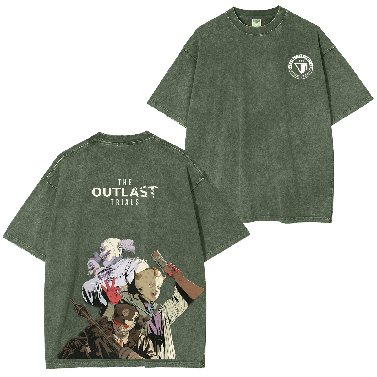The Outlast Trials Unisex Washed T-shirt/Crewneck/Hoodie