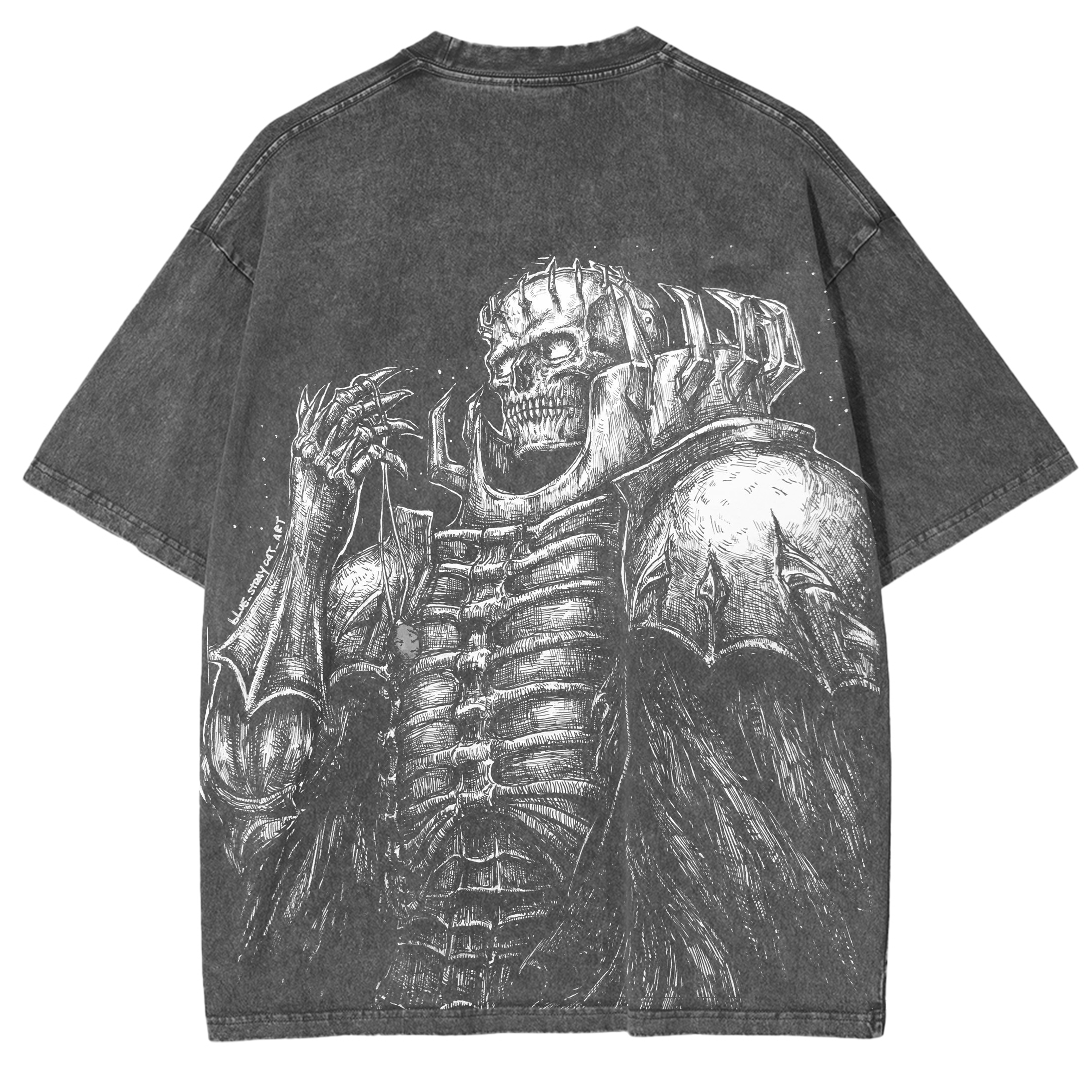 Berserk Anime Acid Vintage Unisex Washed T-Shirt