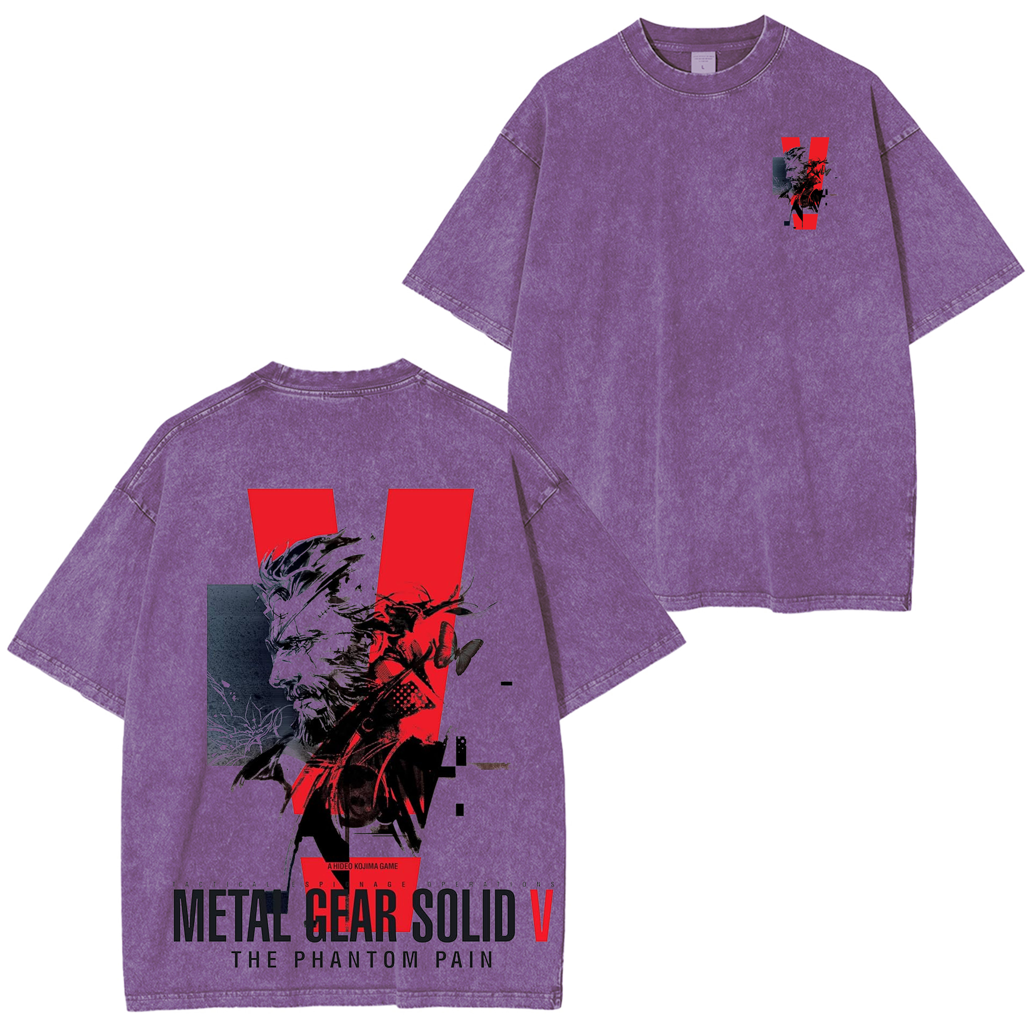 Metal Gear Solid V The Phantom Pain Unisex Washed T-Shirt