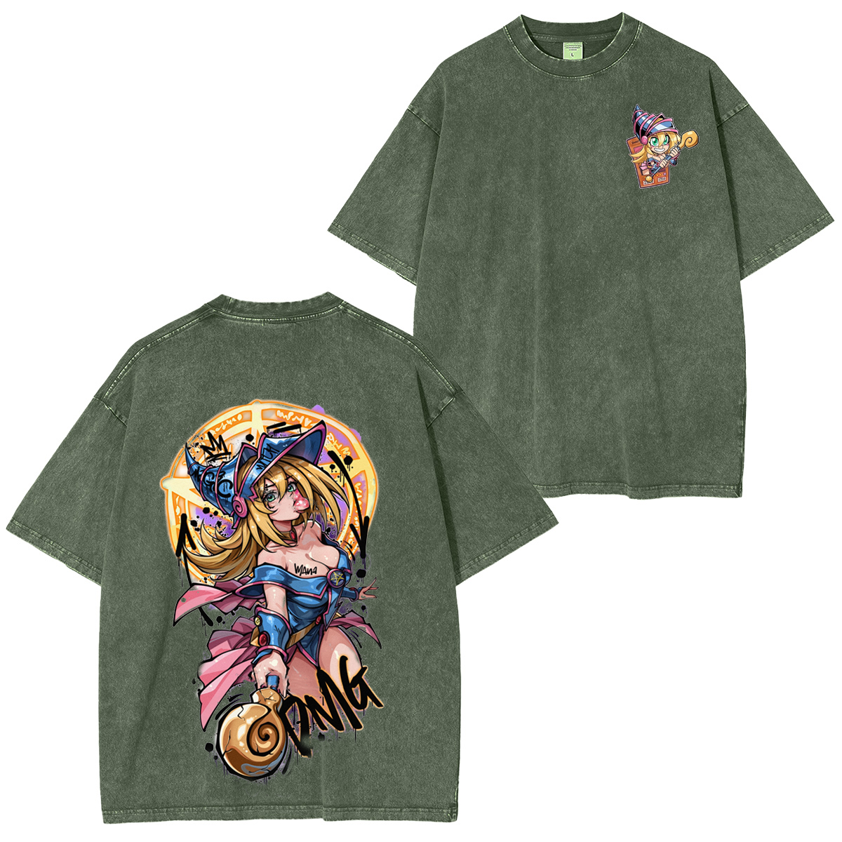 Yu-Gi-Oh! Dark Magician Girl Washed T-shirt/Crewneck/Hoodie