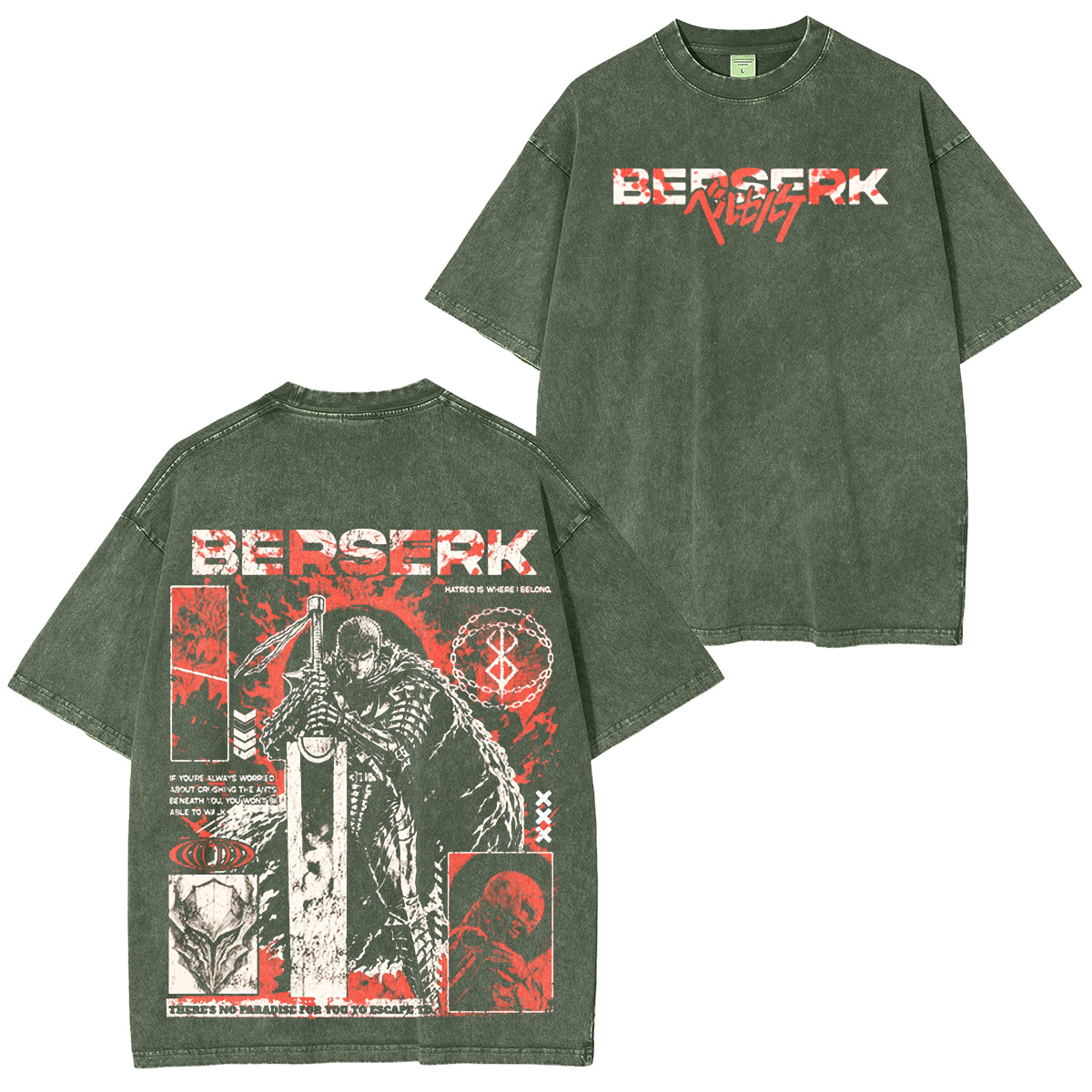 Berserk Washed T-shirt/Crewneck/Hoodie
