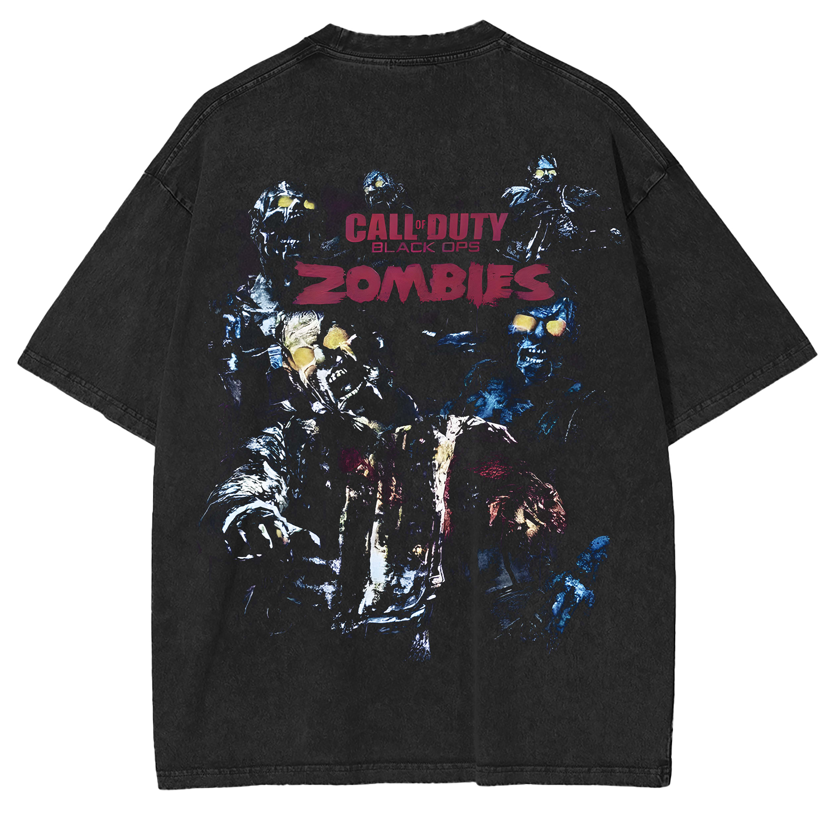 Call of Duty Black Ops Zom Unisex Washed T-Shirt