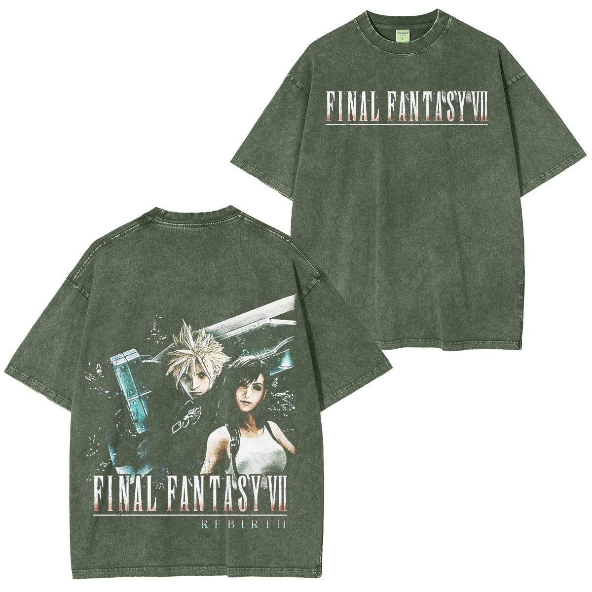 Final Fantasy VII Unisex Washed T-shirt