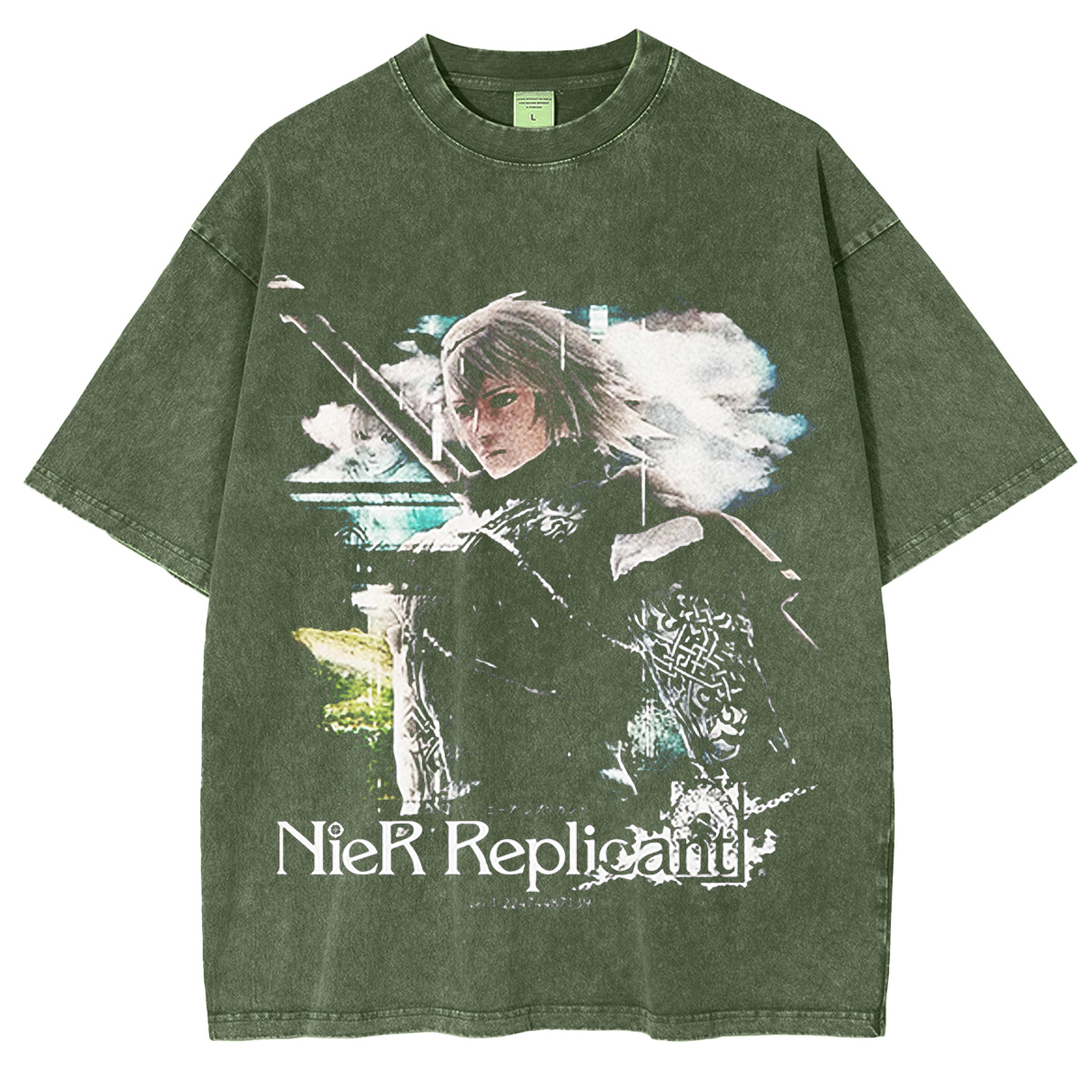 NieR Replicant - The Protagonist Unisex Washed T-shirt