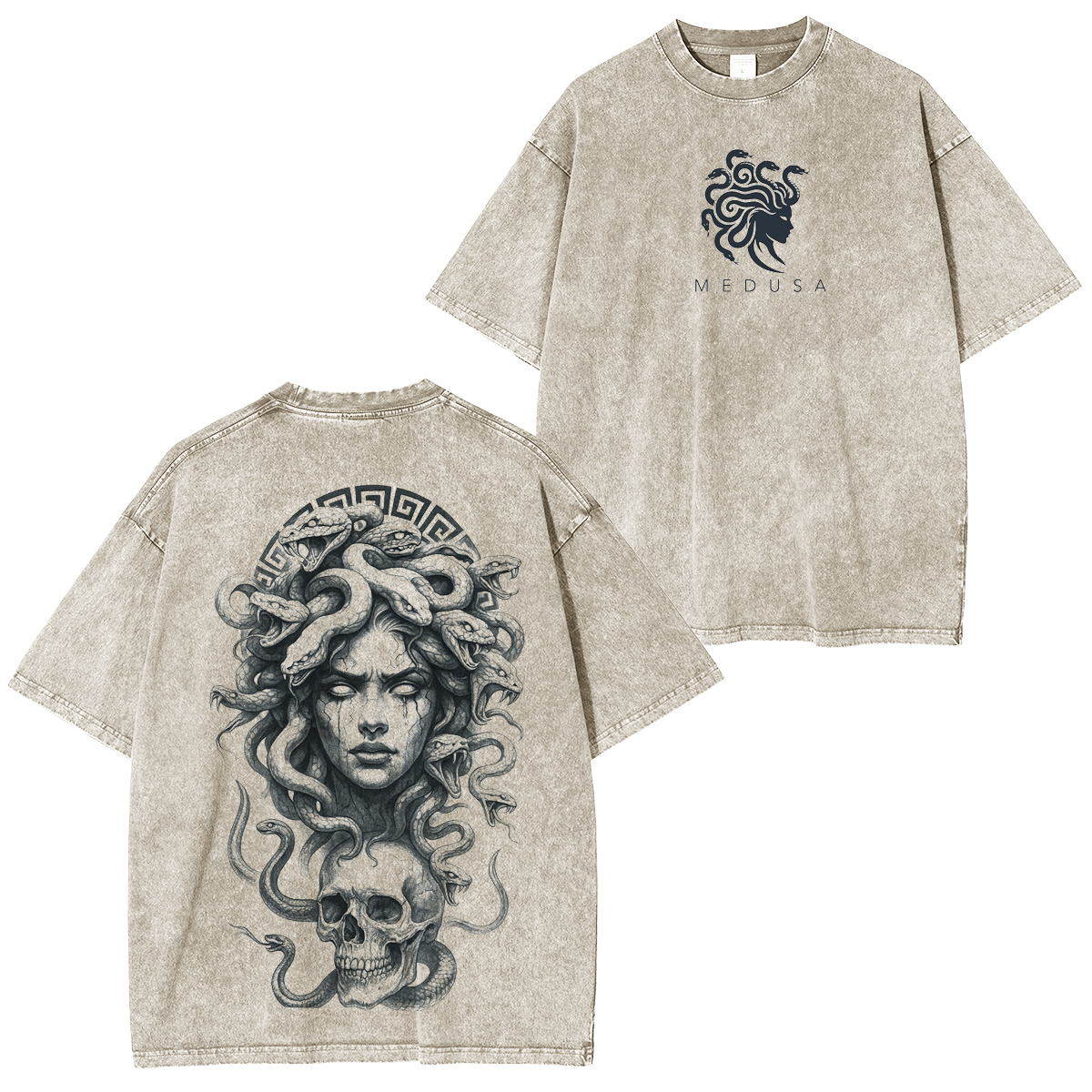 Medusa Snake Washed T-shirt/Crewneck/Hoodie