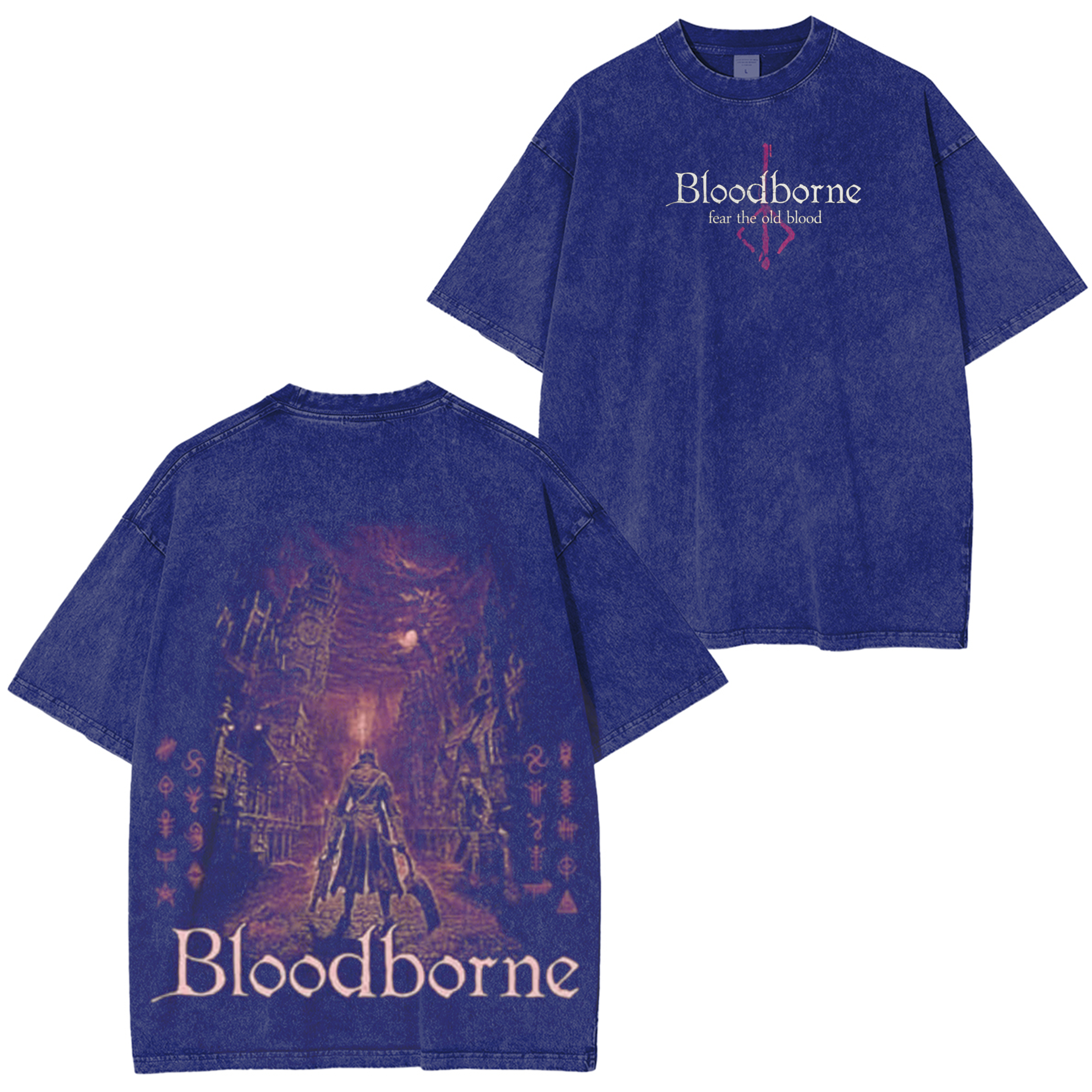 Bloodborne Vintage Unisex Washed T-Shirt