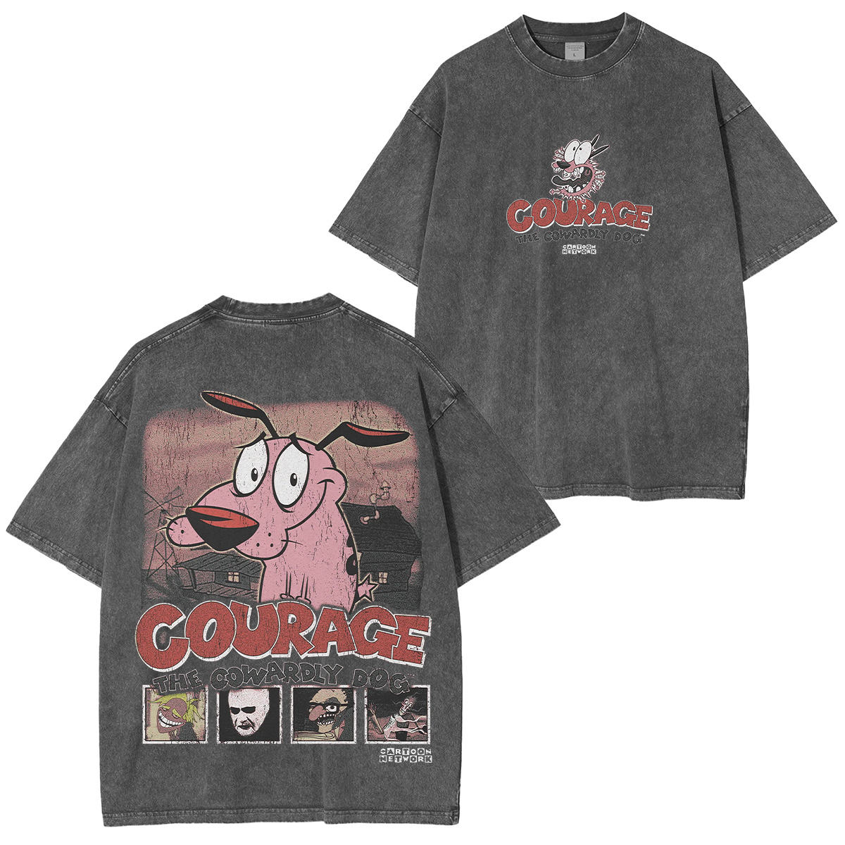 Courage the Cowardly Dog Washed T-shirt/Crewneck/Hoodie