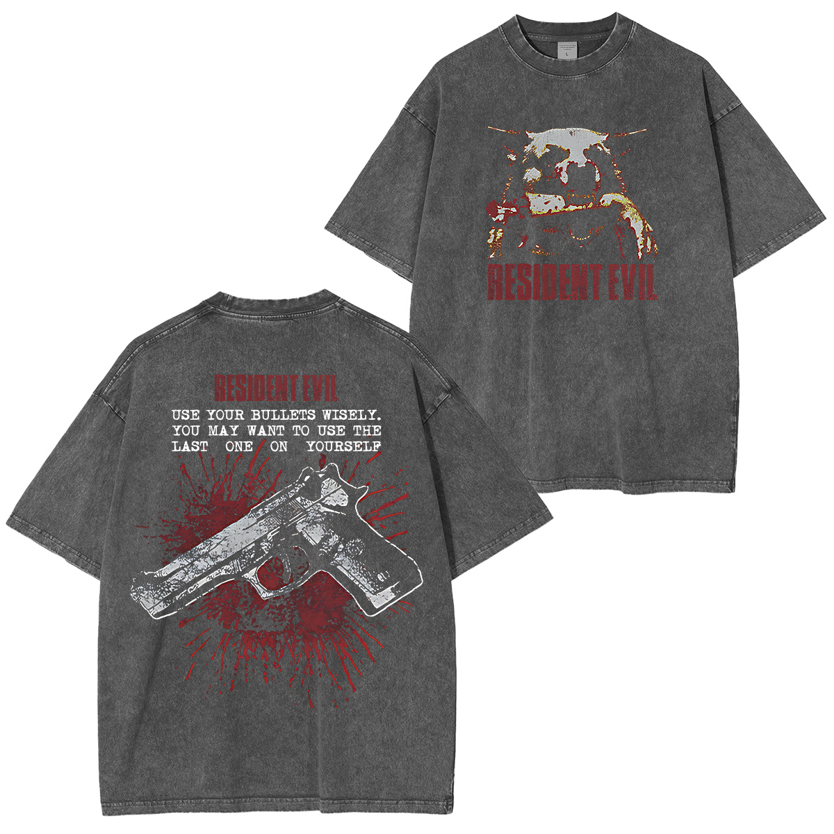 Resident Evil Washed T-shirt/Crewneck/Hoodie