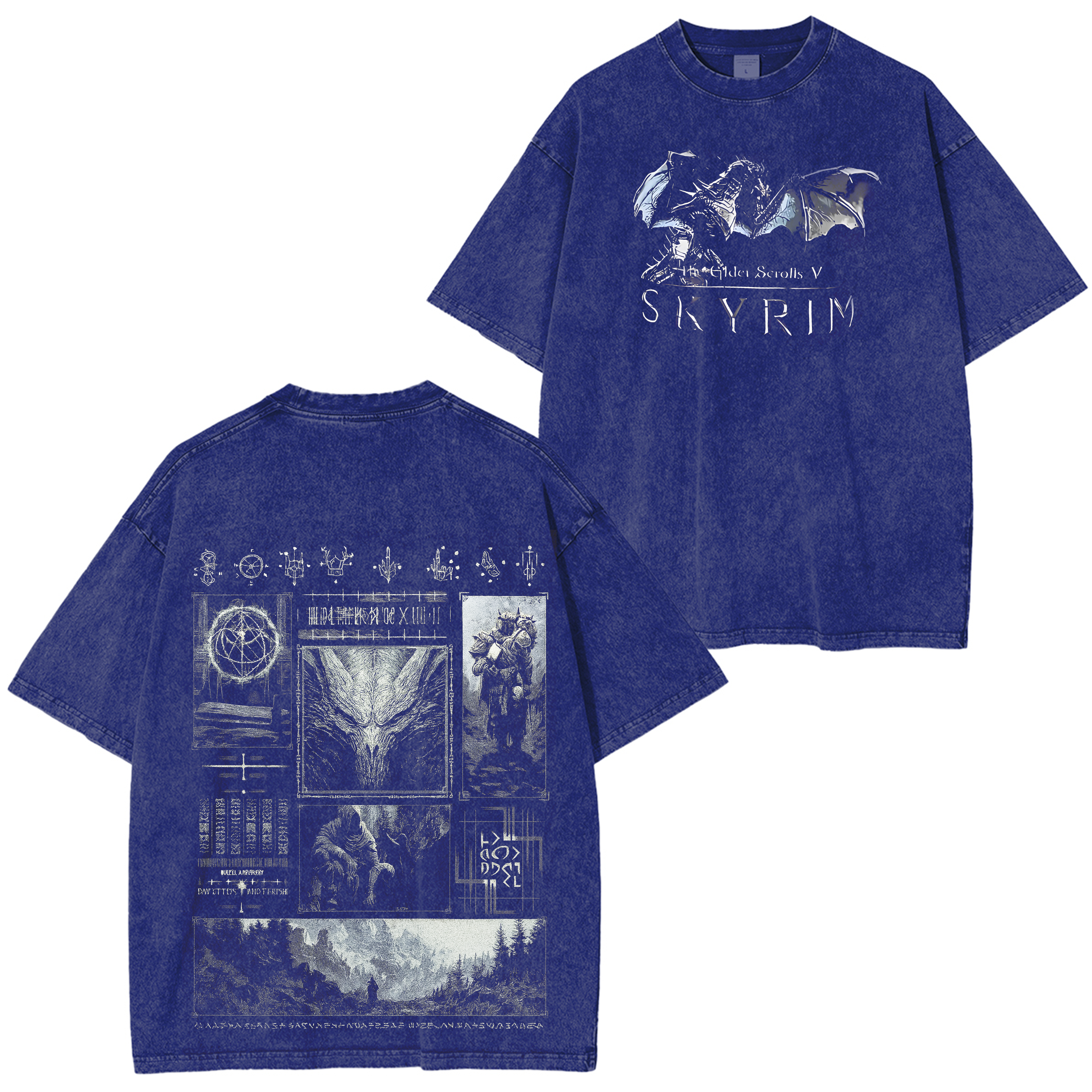 The Elder Scrolls V: Skyrim Vintage Unisex Washed T-Shirt