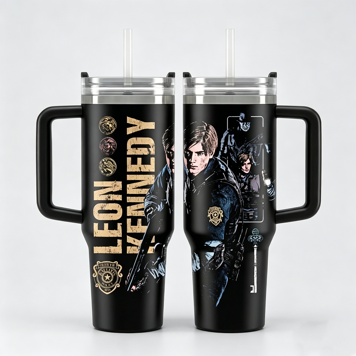 Resident Evil Leon S. Kennedy 40 Oz Tumbler Cup
