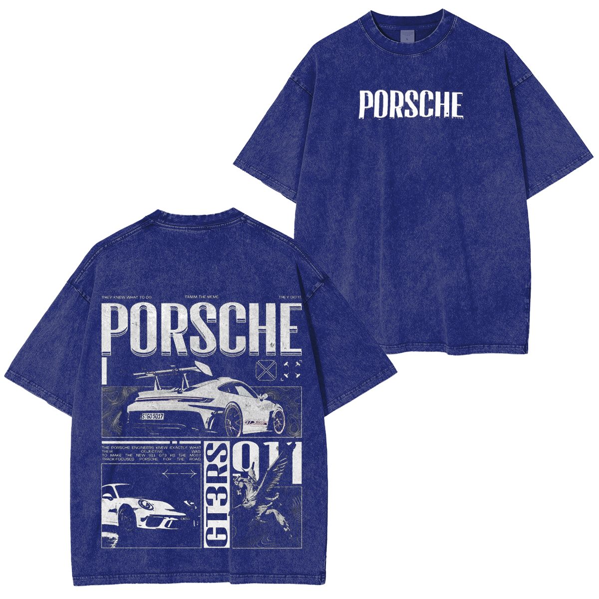 Porsche Dinosaur Washed T-shirt/Crewneck/Hoodie