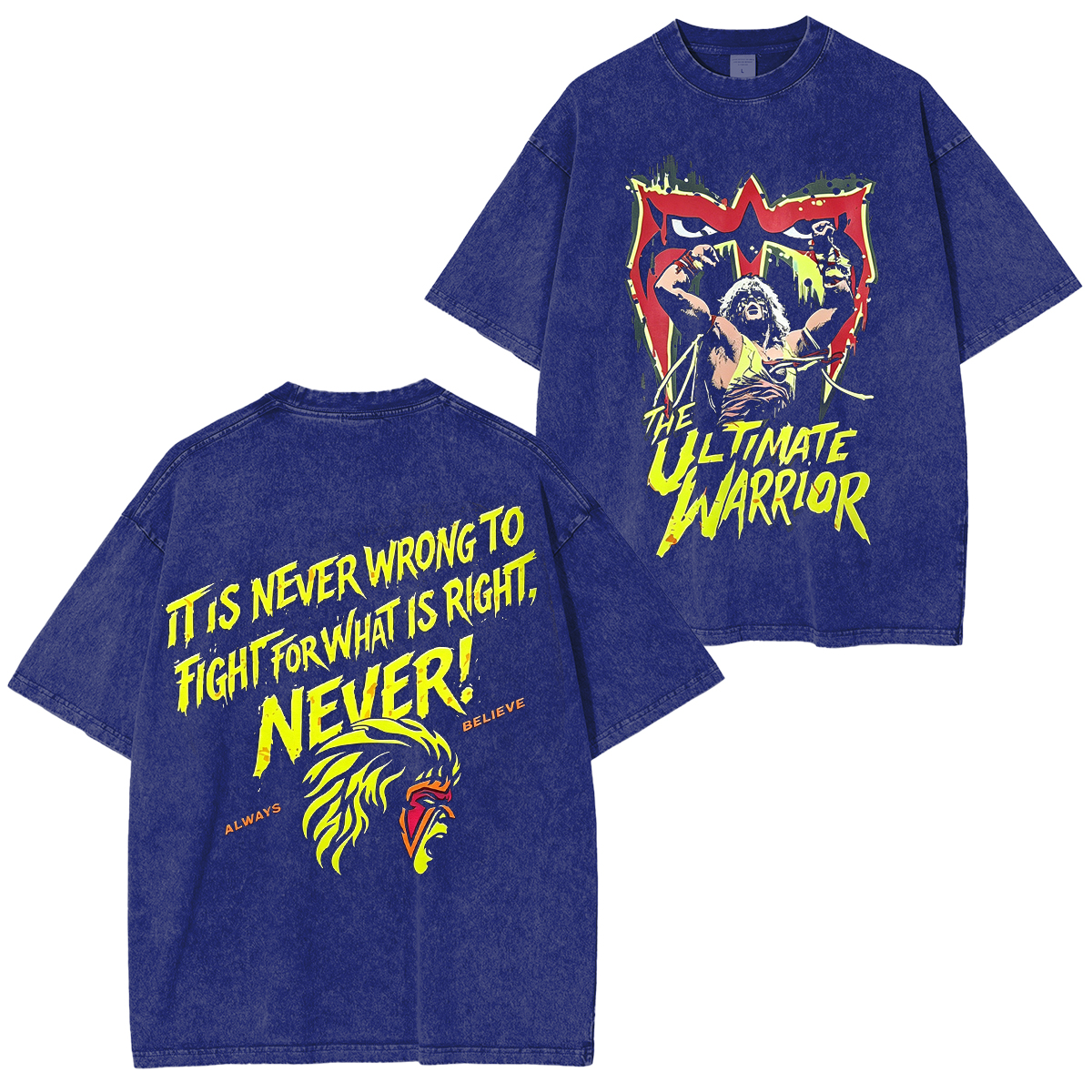 WWE's Ultimate Warrior Washed T-shirt/Crewneck/Hoodie