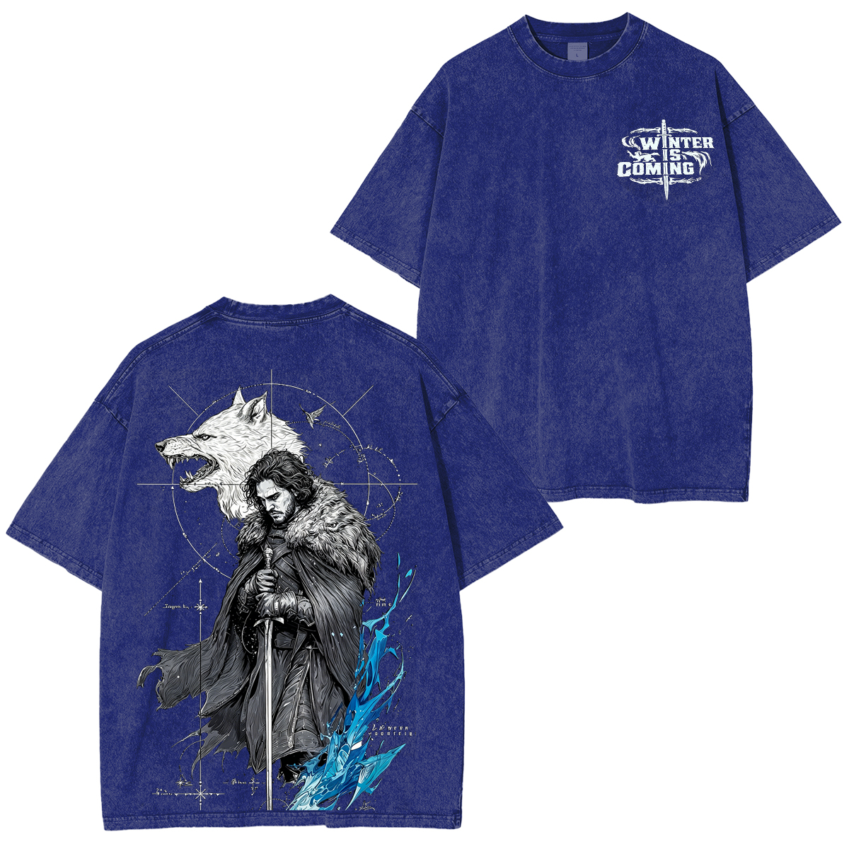 Jon Snow Game of Thrones Washed T-shirt/Crewneck/Hoodie
