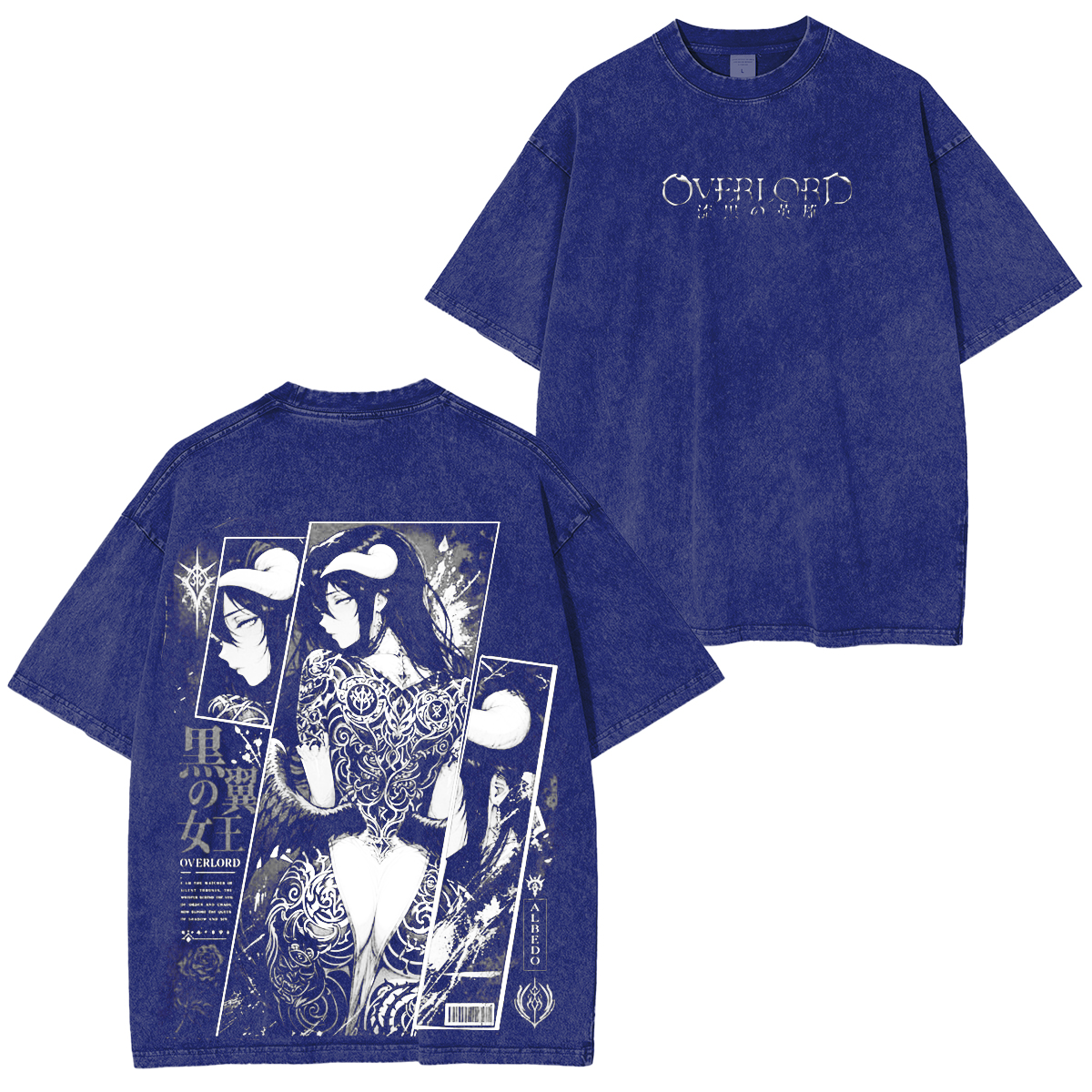 Albedo Overlord Washed T-shirt/Crewneck/Hoodie