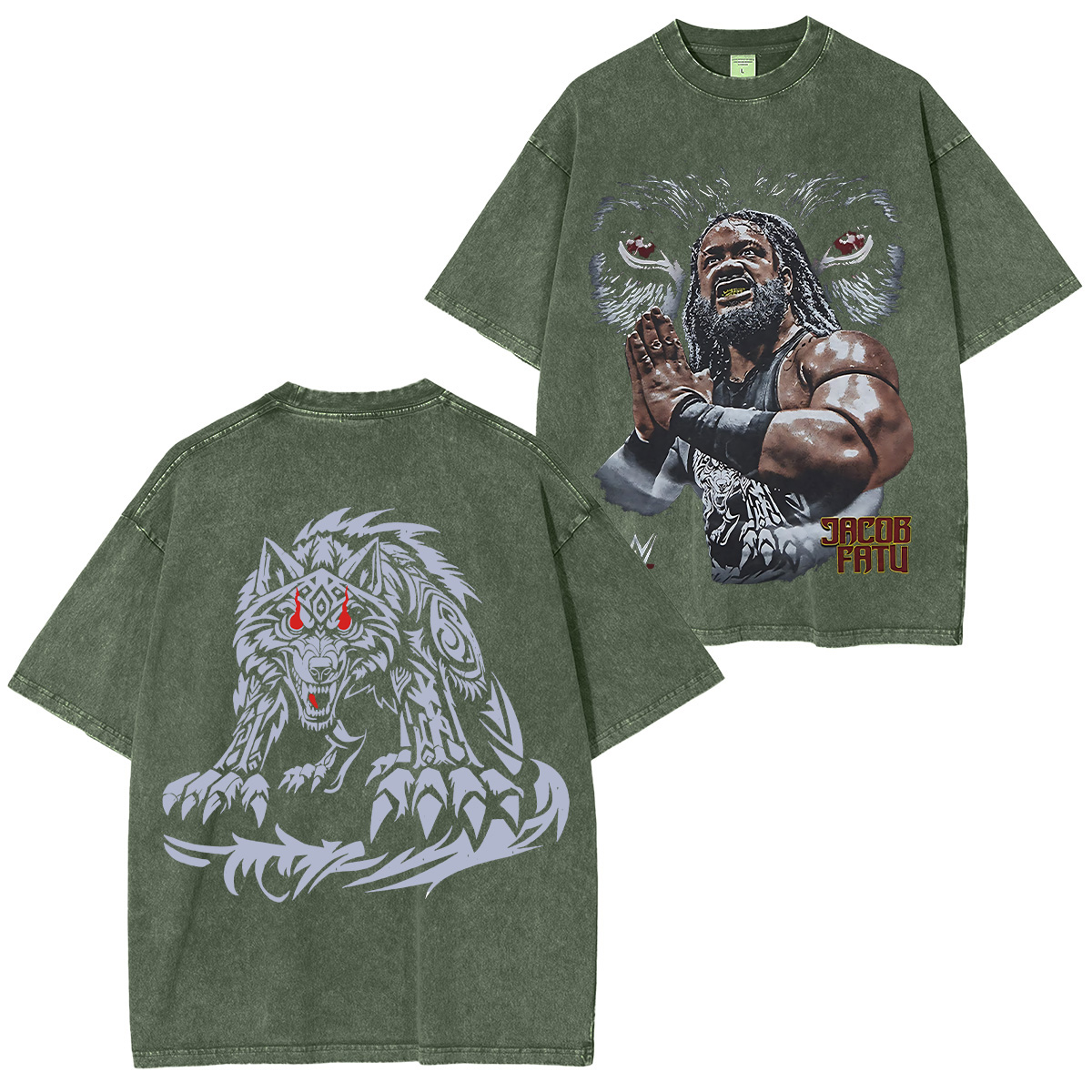 WWE Fatu Wolf  Washed T-shirt/Crewneck/Hoodie