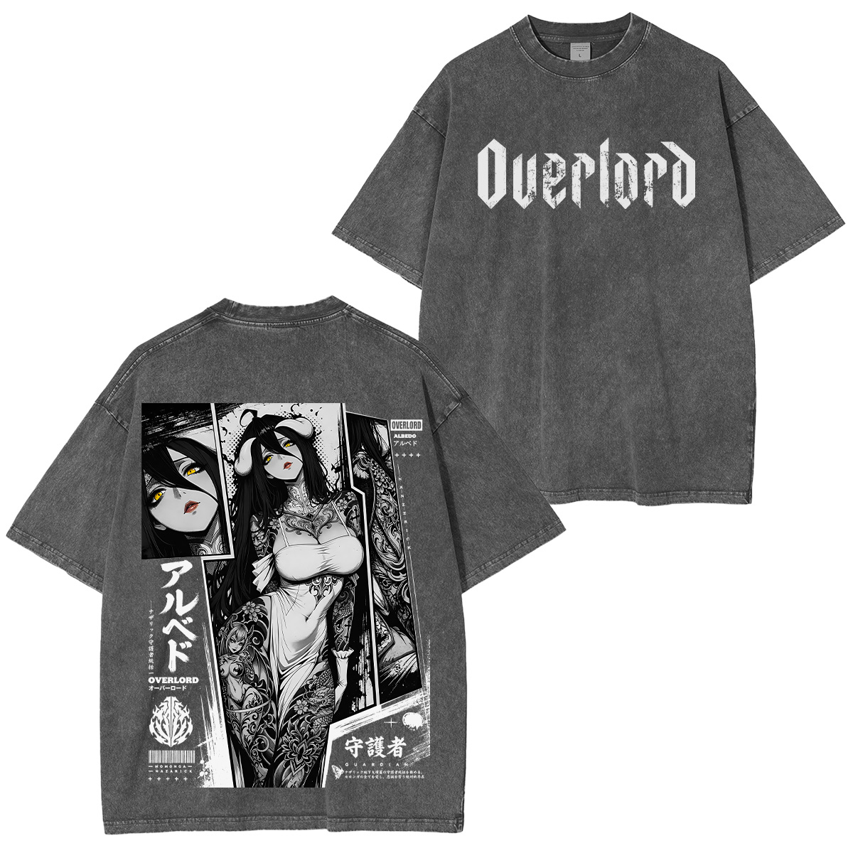 Albedo Overlord Washed T-shirt/Crewneck/Hoodie