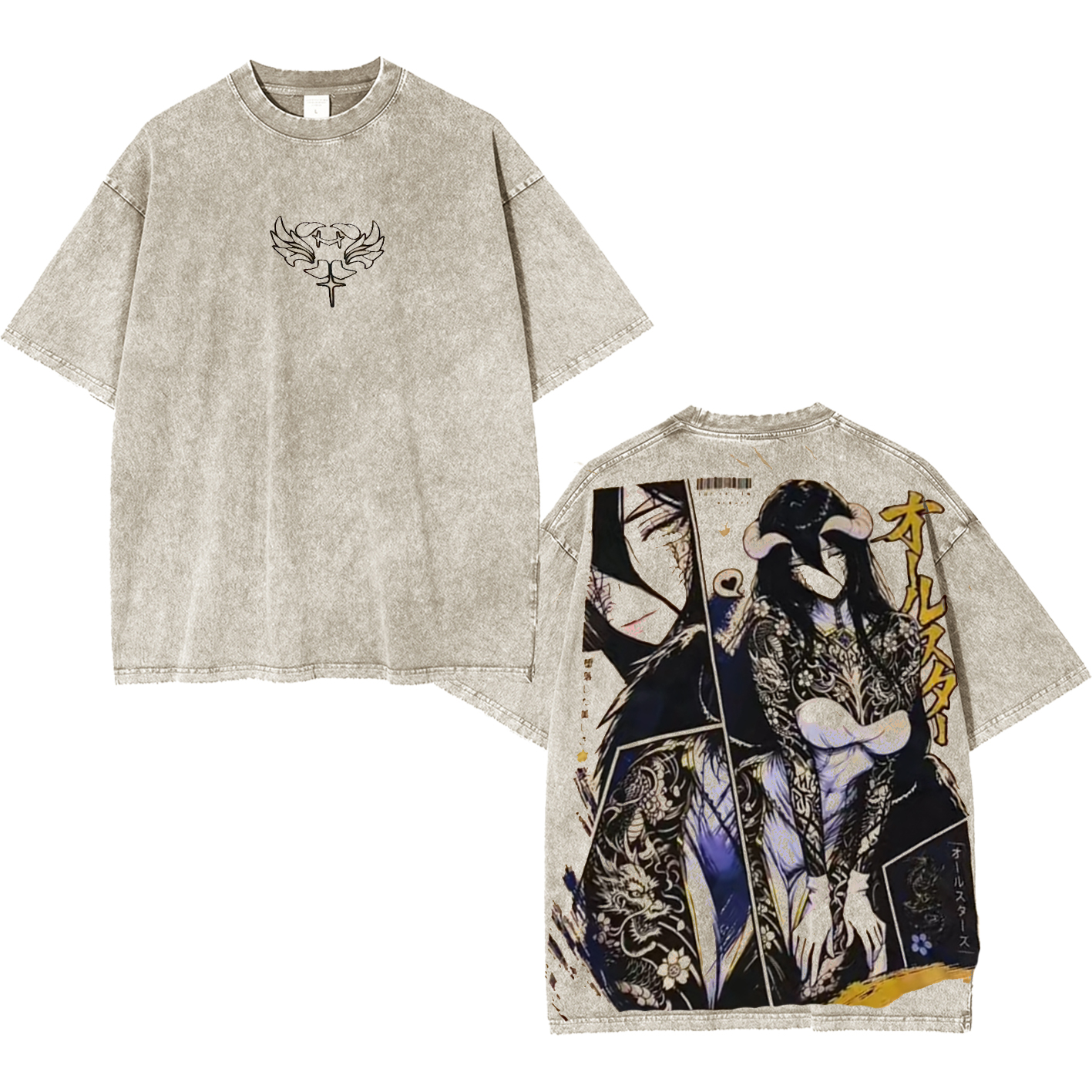 Albedo Overlord Washed T-shirt/Crewneck/Hoodie