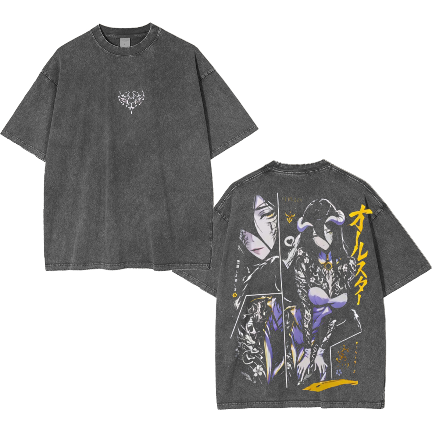 Albedo Overlord Washed T-shirt/Crewneck/Hoodie
