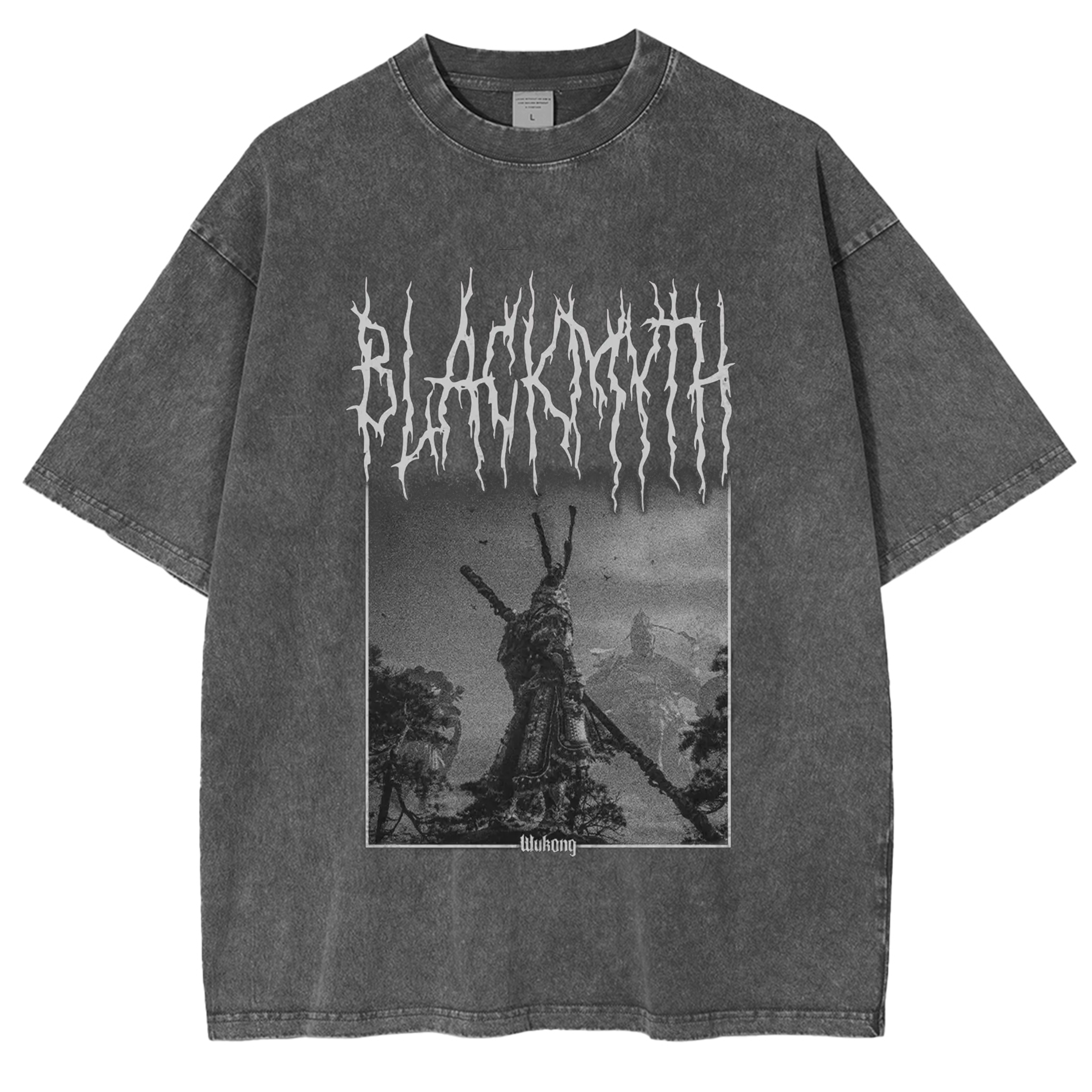 Black Myth Wukong Vintage Unisex Washed T-Shirt