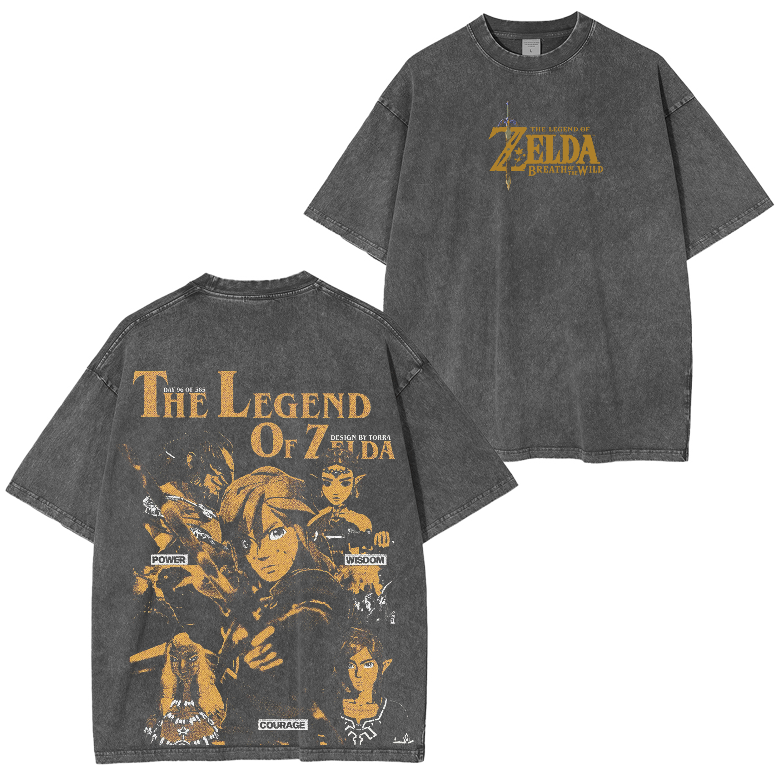 The Legend of Zelda: Breath of the Wild Vintage Unisex Washed T-Shirt