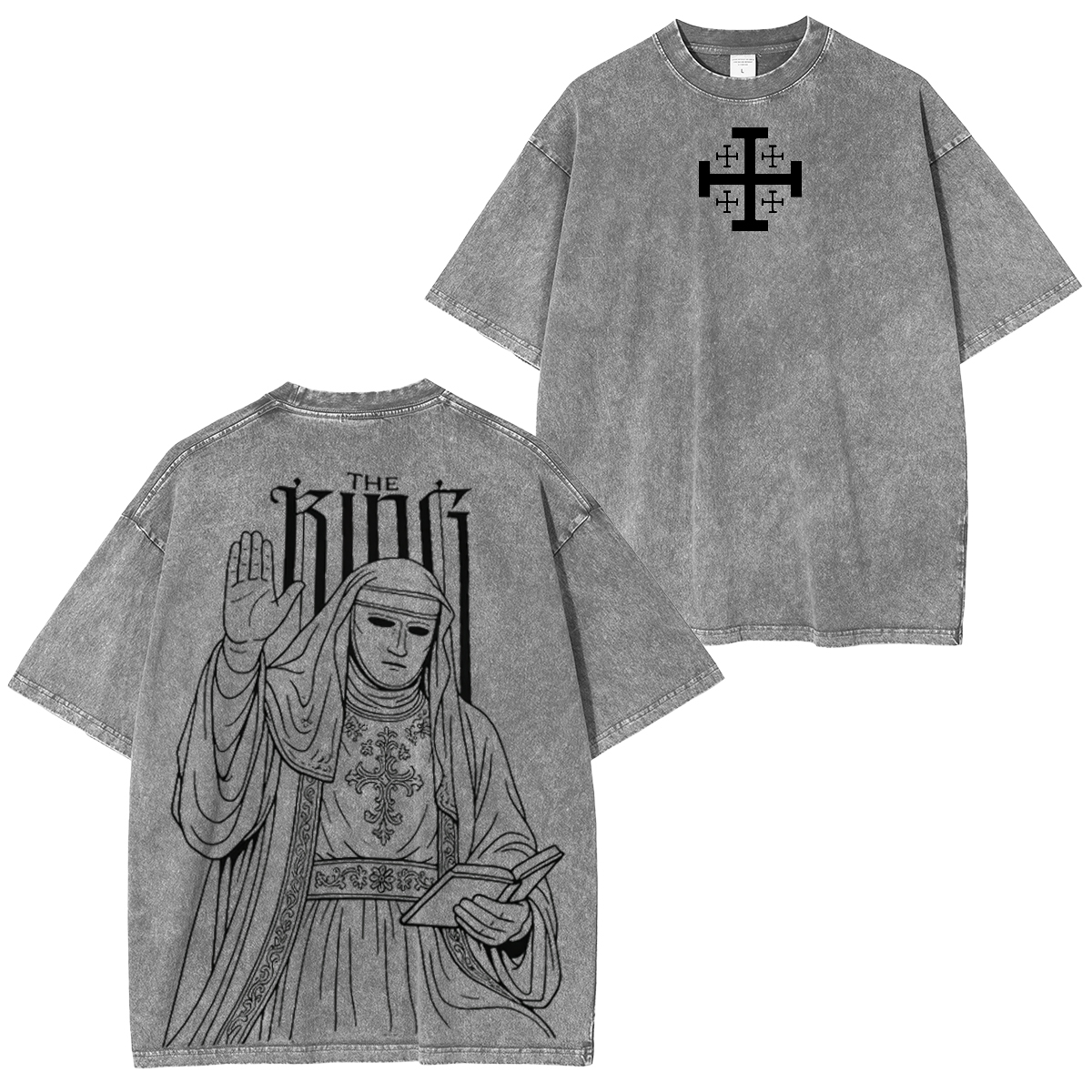 THE KING Unisex Washed T-Shirt