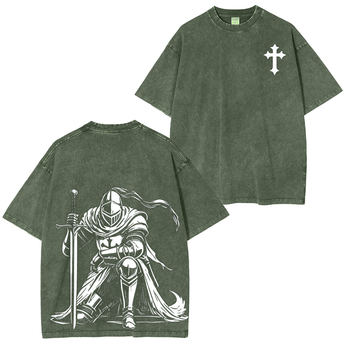 Crusader Knight Vintage Washed Unisex T-Shirt