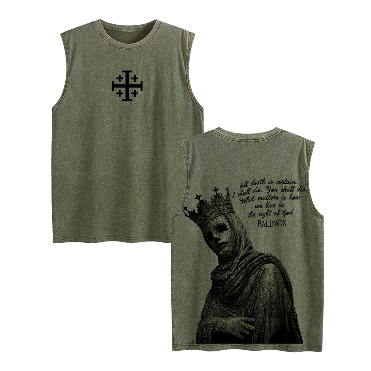 Baldwin Crusader Unisex Washed Tank Top