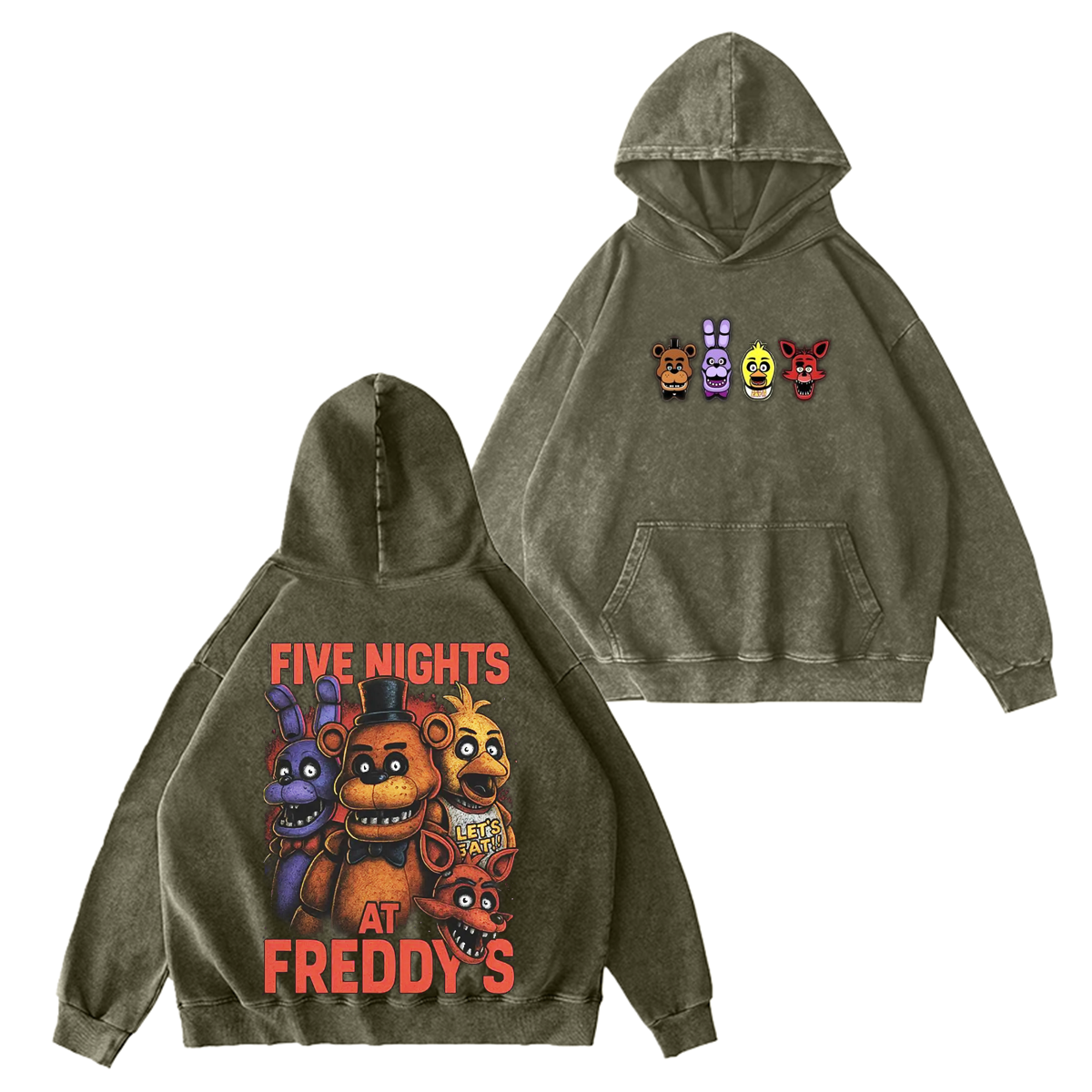 Five Nights at Freddy's Vintage Washed T-shirt/Crewneck/Hoodie