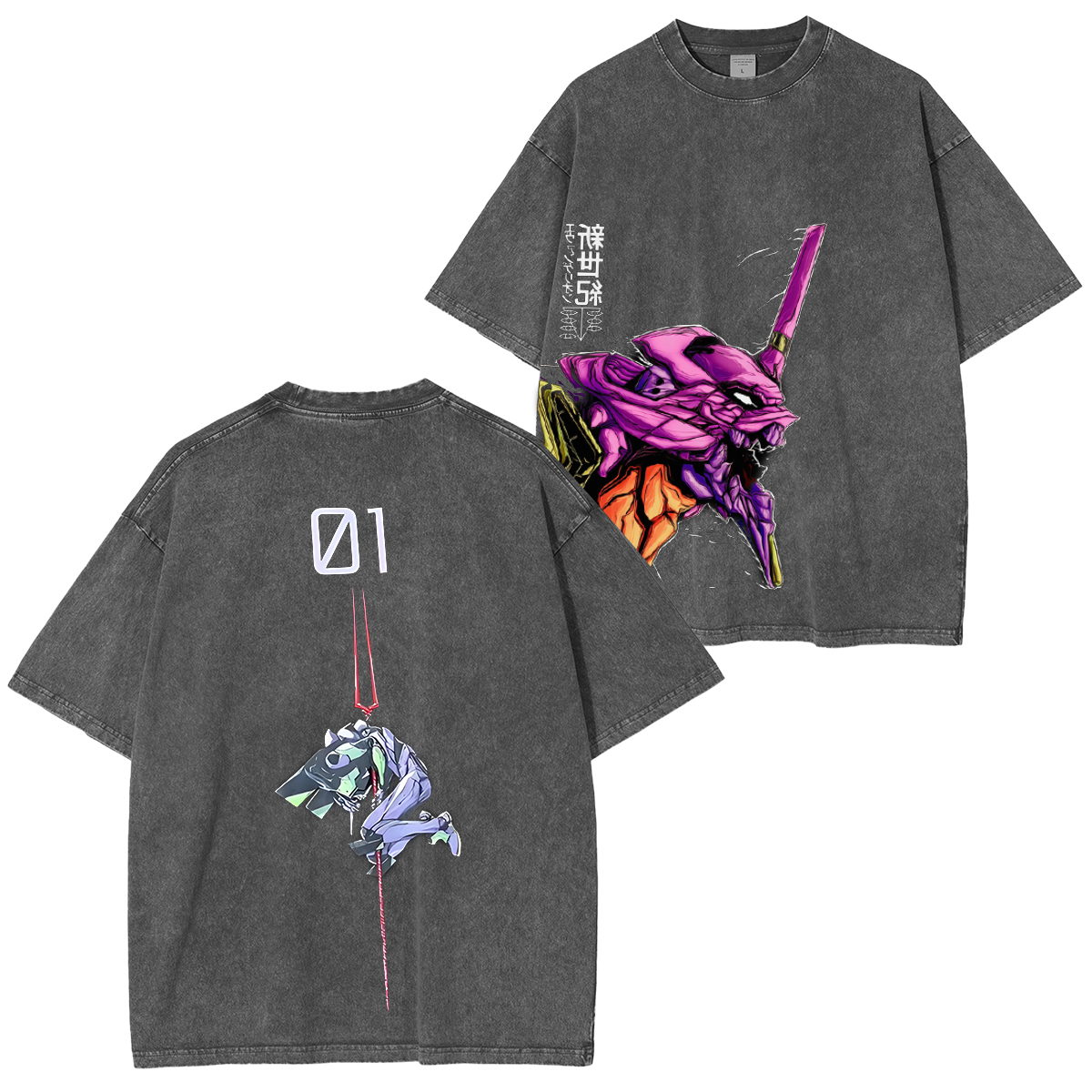 Neon Genesis Evangelion Vintage Washed T-shirt/Crewneck/Hoodie