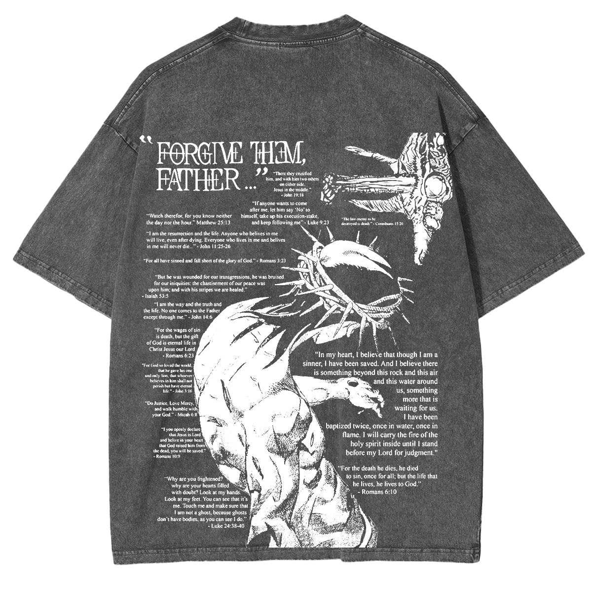 Forgive Them Father Vintage Washed Unisex T-Shirt